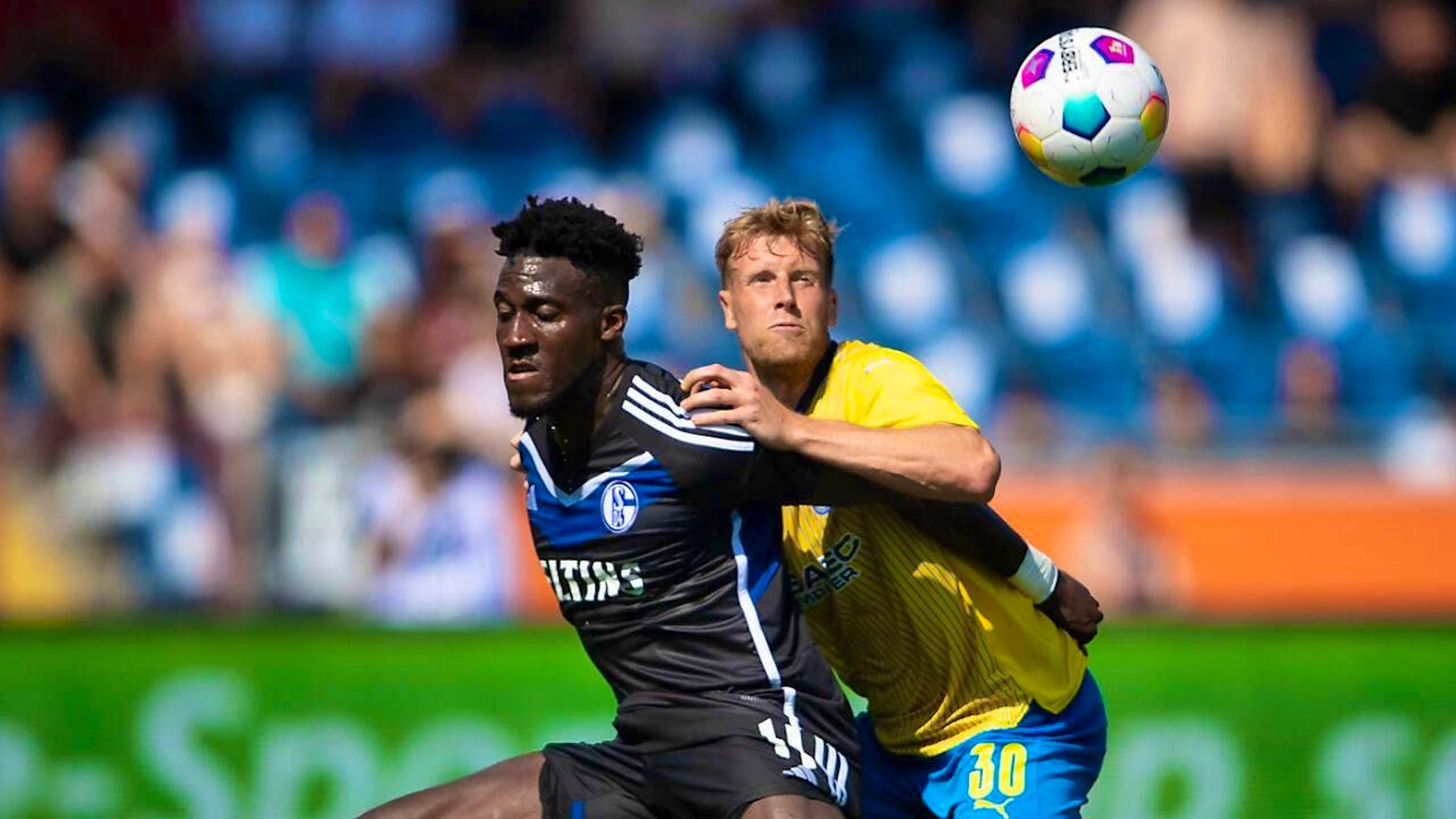 Set to score goals for the Grasshoppers in future: former Schalke player Bryan Lasme (left)