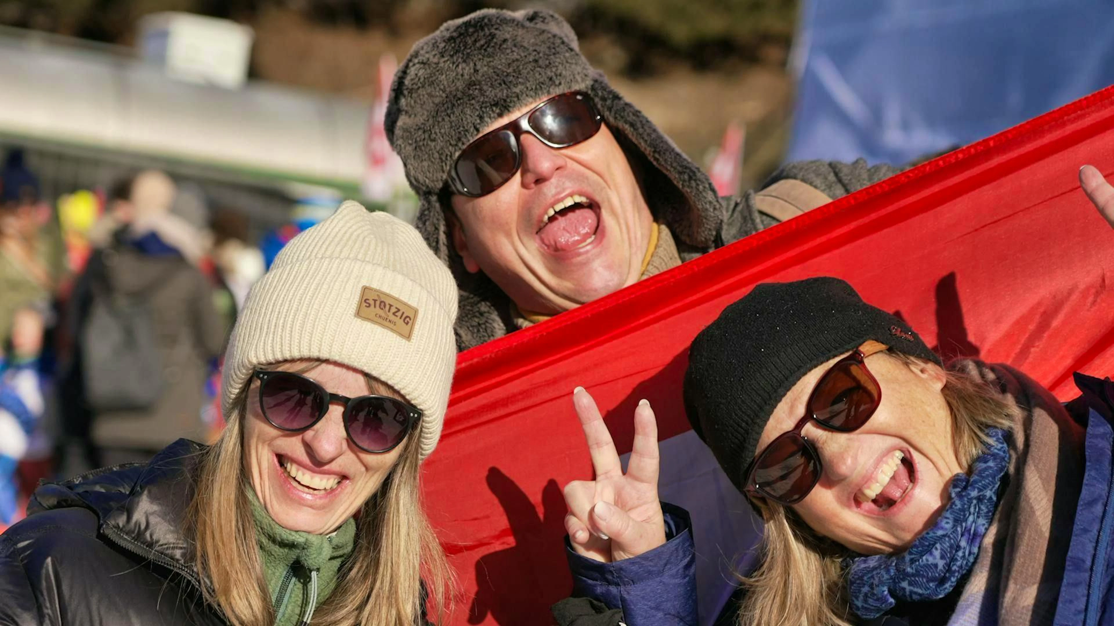 Friendly photo bomb: the editor has company.