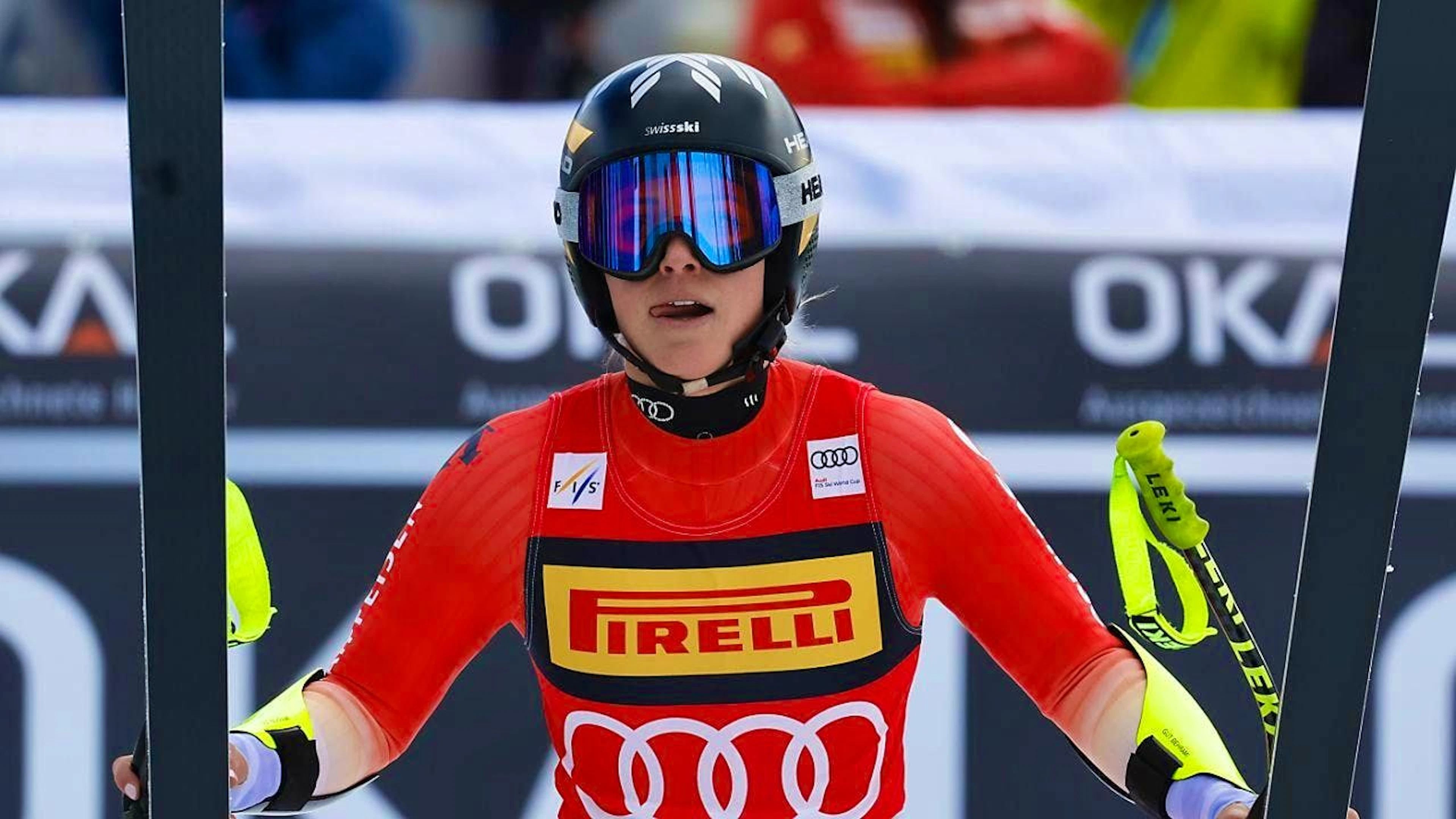 Lara Gut-Behrami secures 2nd place in a super-G for the third time this winter