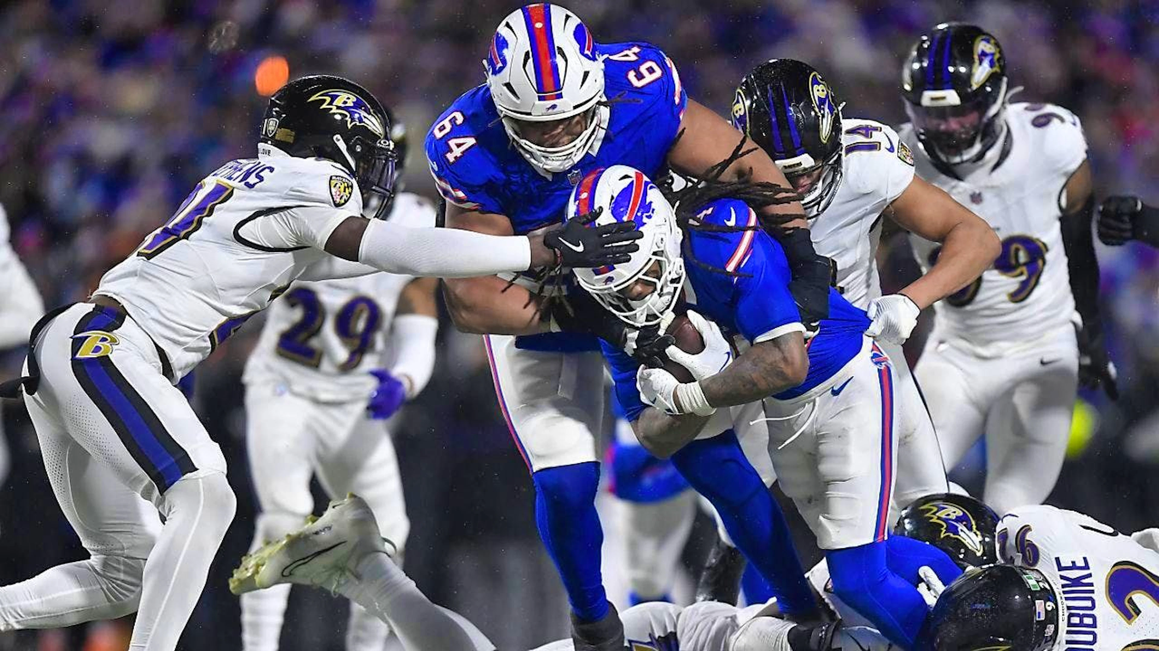 The Buffalo Bills beat the Baltimore Ravens in the quarter-finals