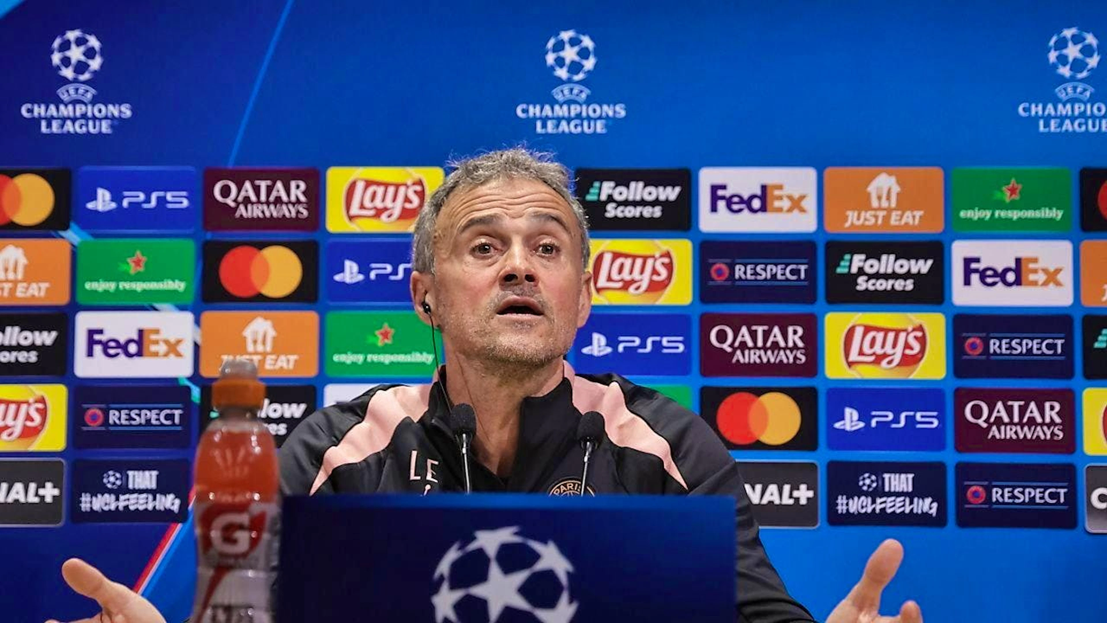 PSG coach Luis Enrique is relaxed about the game against Manchester City