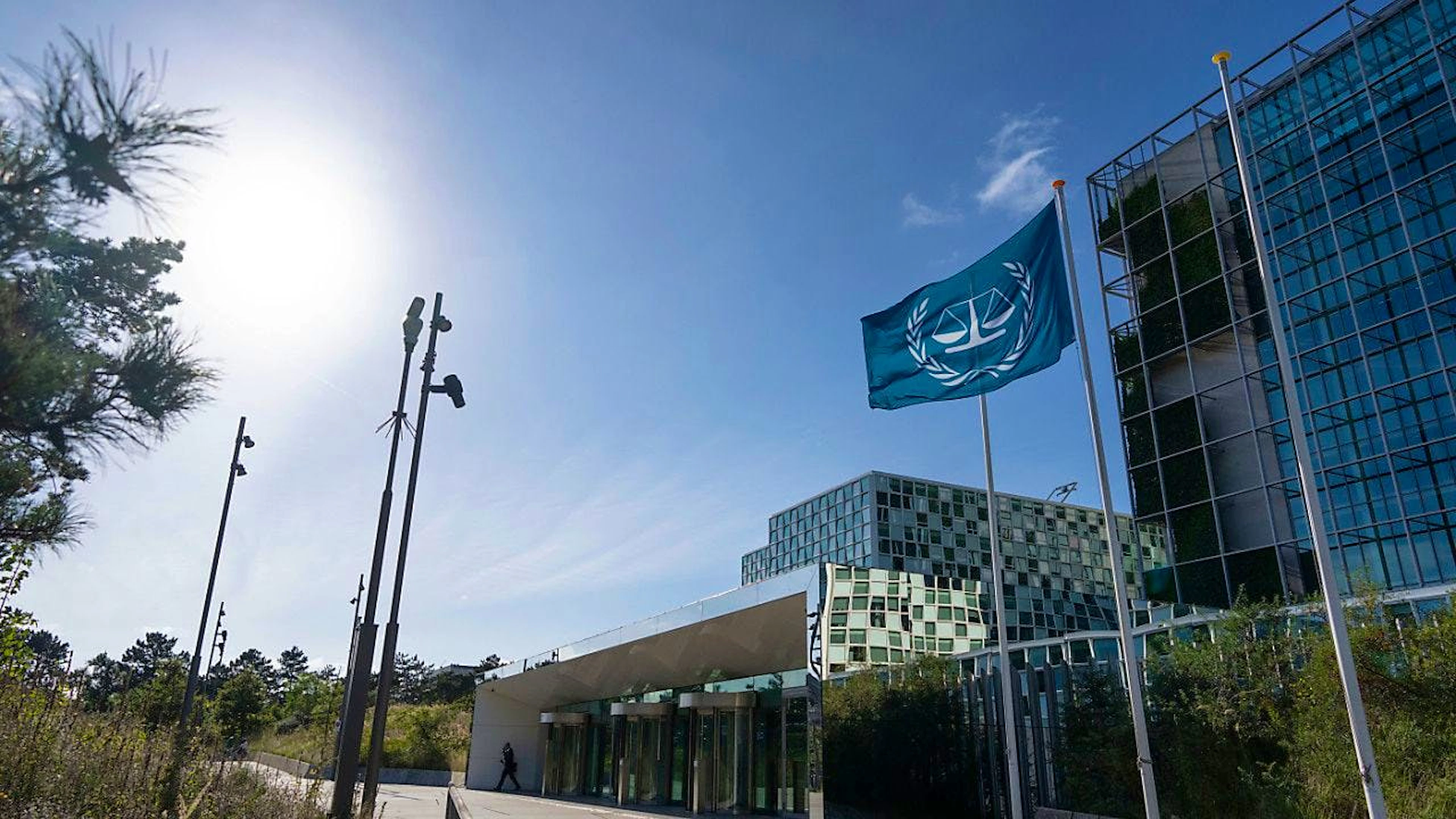 ARCHIV - Blick auf den Internationalen Strafgerichtshof (ICC) in Den Haag. Foto: Peter Dejong/AP/dpa/Archiv