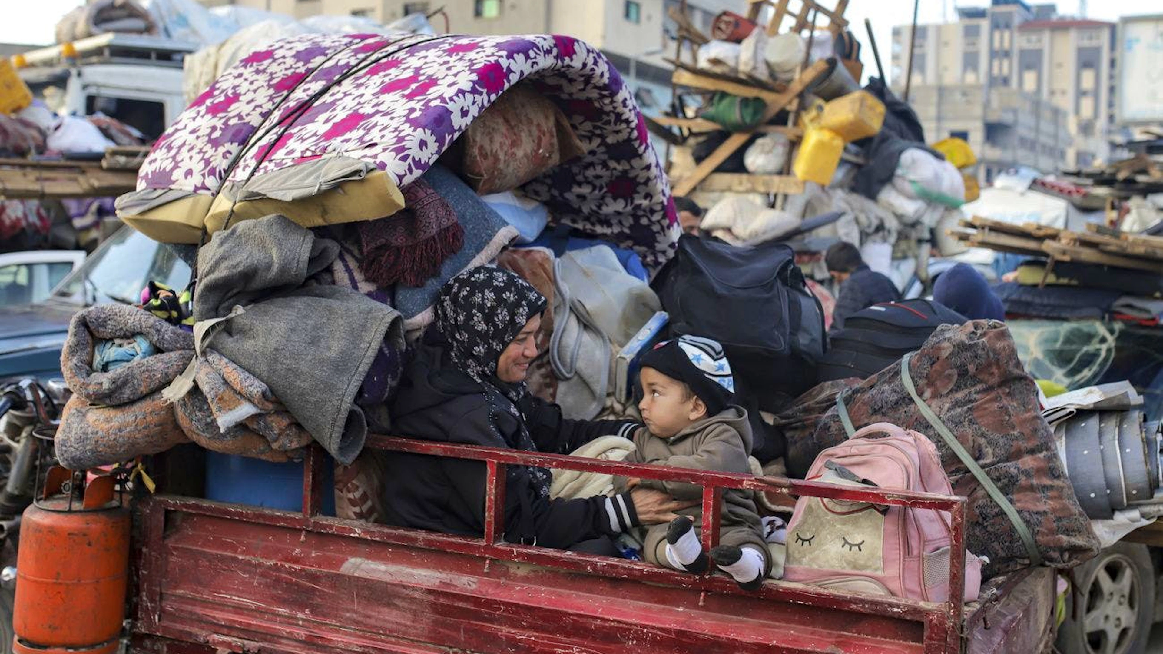Samedi, un différend de dernière minute a bloqué le début du retour dans le nord du territoire palestinien de centaines de milliers d'habitants déplacés comme prévu par l'accord de trêve (archives).