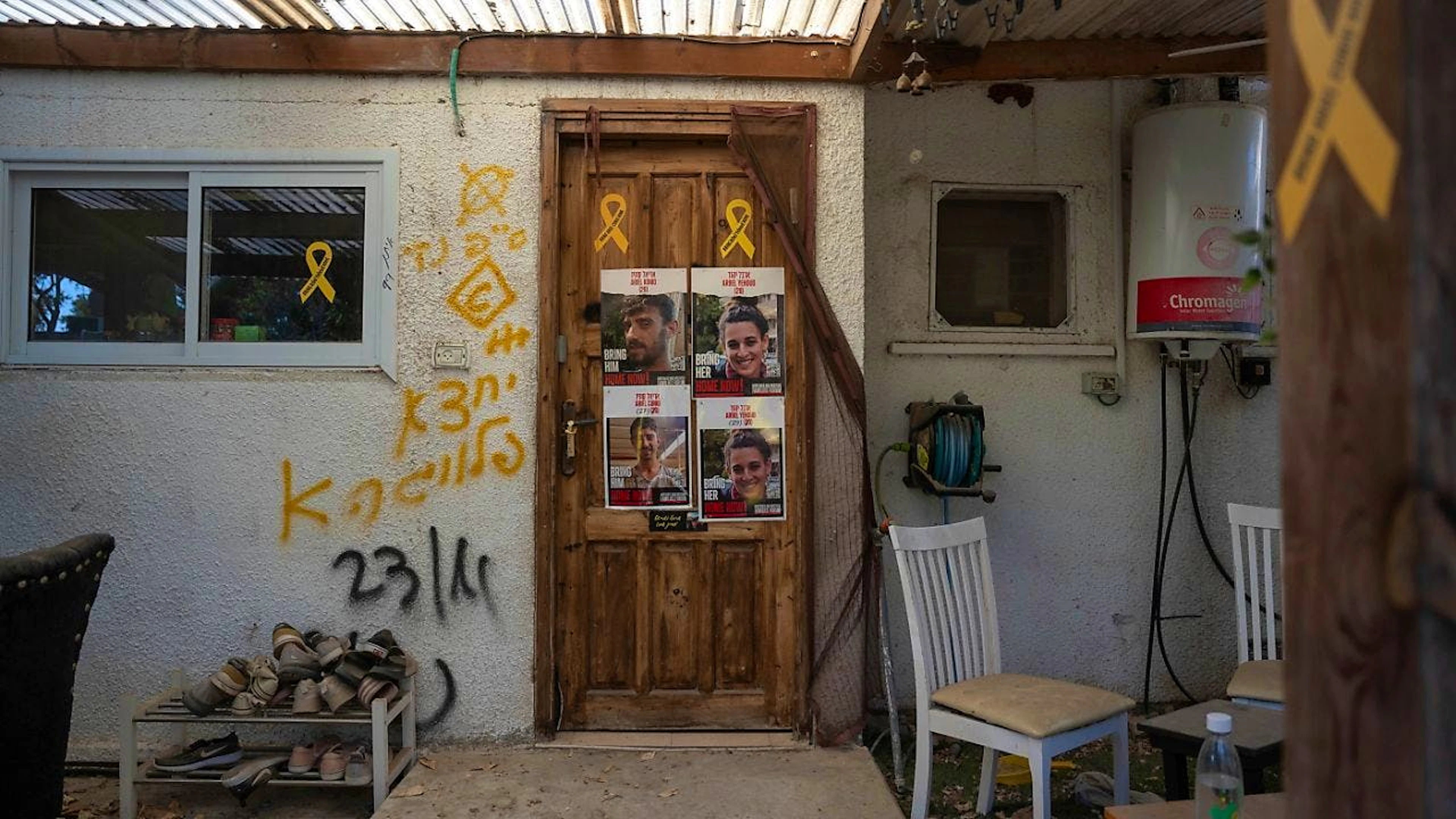 La casa di Arbel Yehud nel kibbutz di Nir Oz.