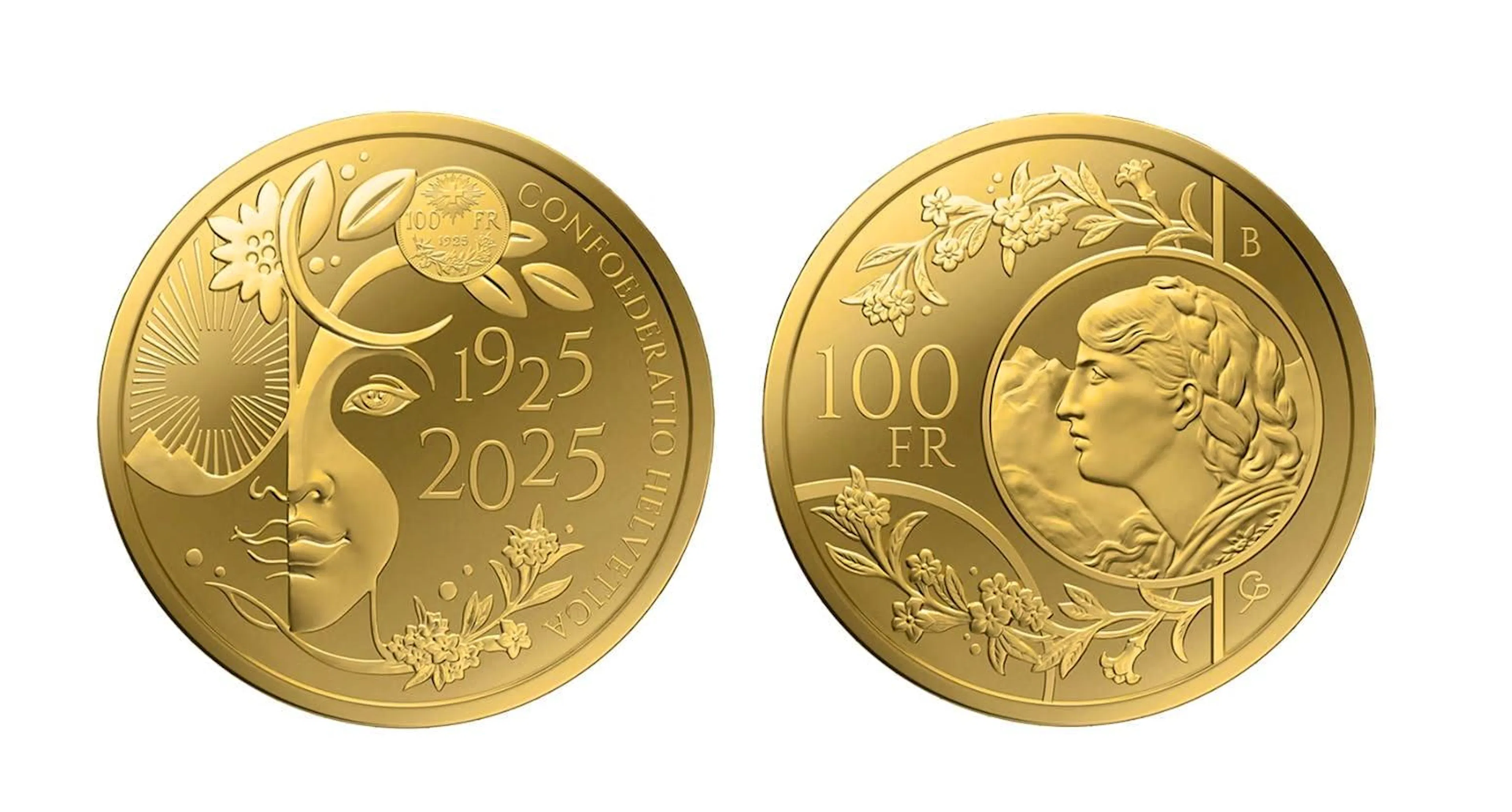 This is what the new 100-franc gold vreneli looks like