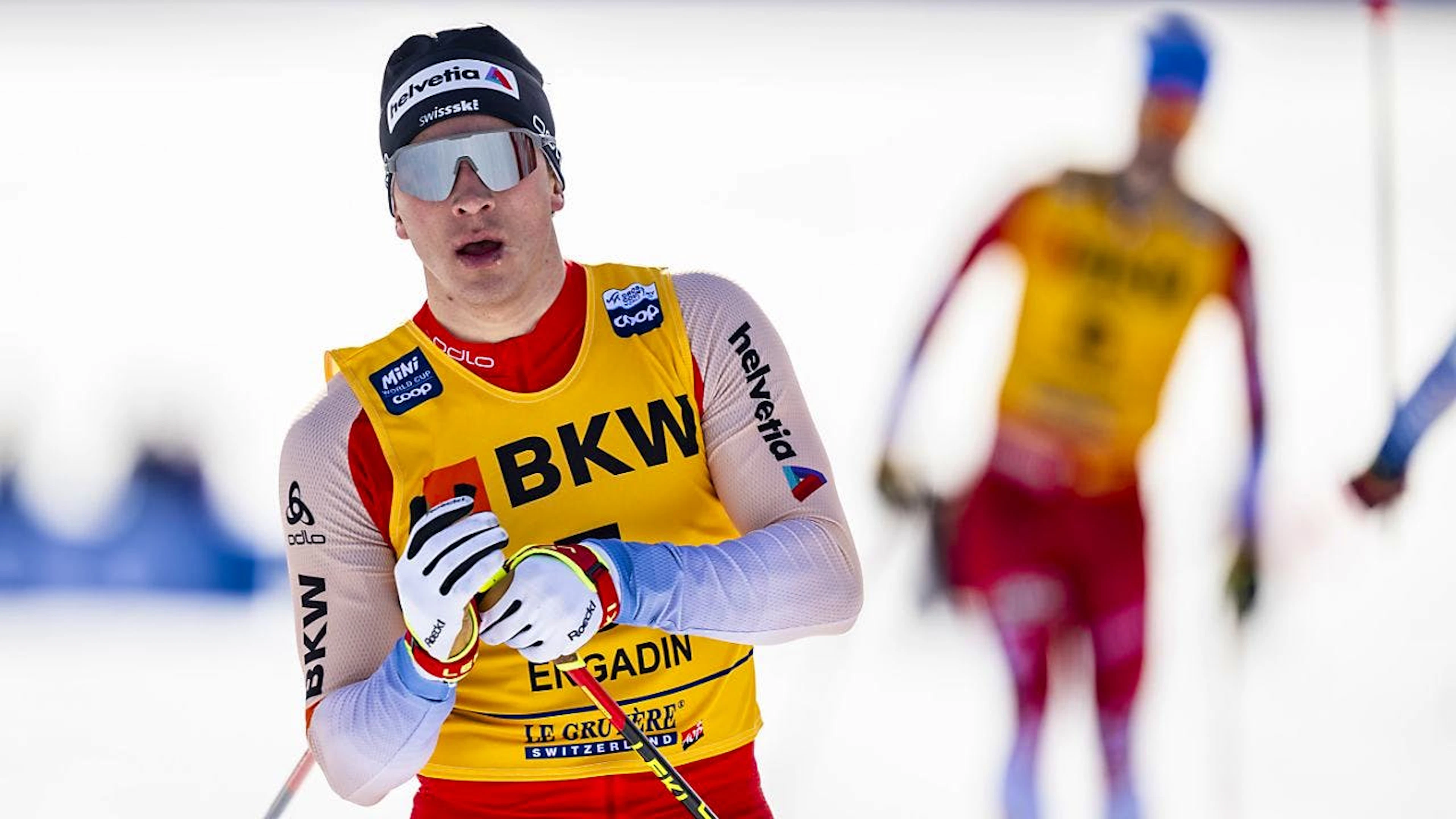 Valerio Grond (im Bild) verpasst mit Janik Riebli im zweiten Teamsprint des Winters den neuerlichen Sprung aufs Podest.
