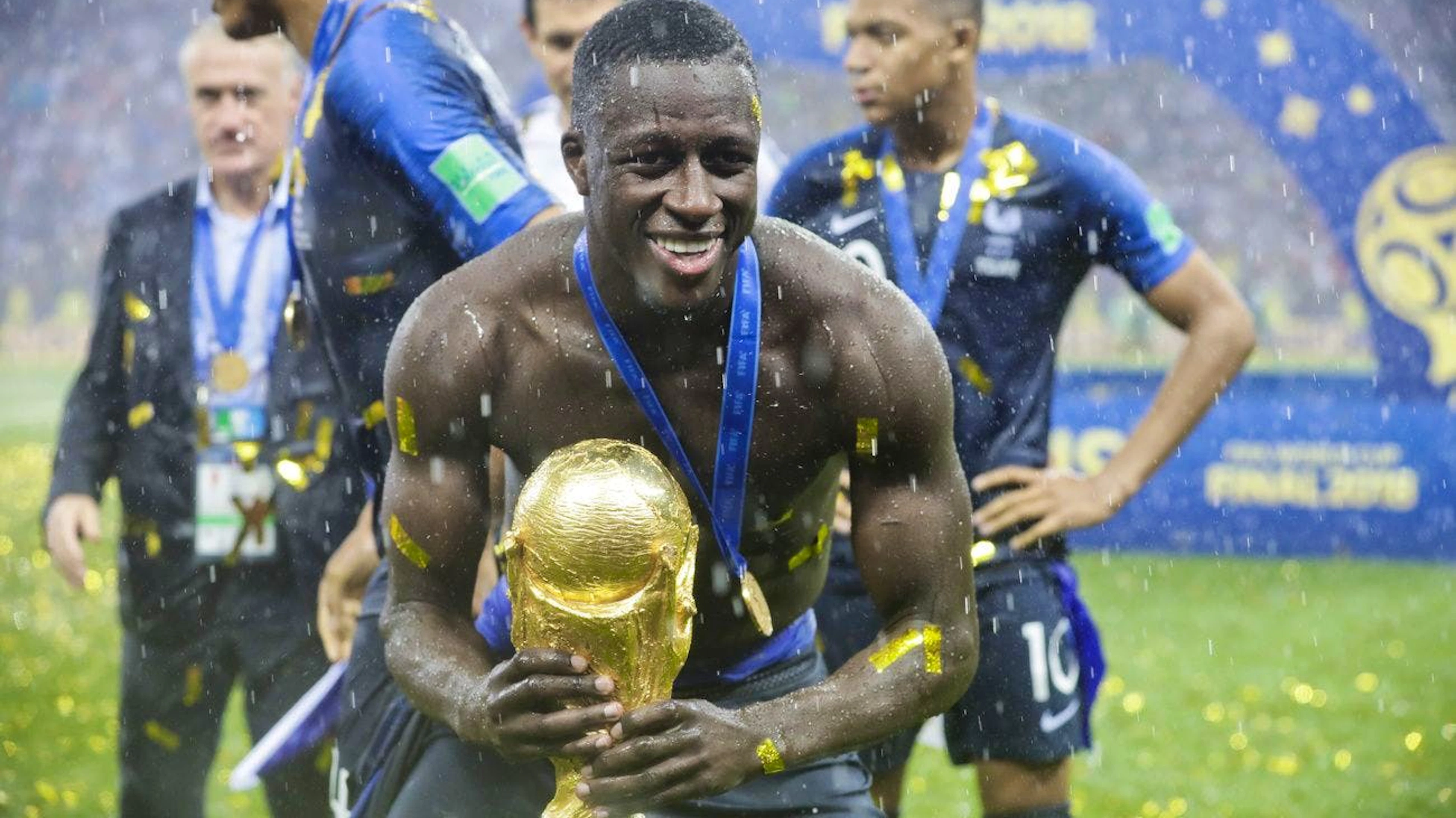 Benjamin Mendy gewann mit Frankreich 2018 den WM-Final gegen Kroatien.