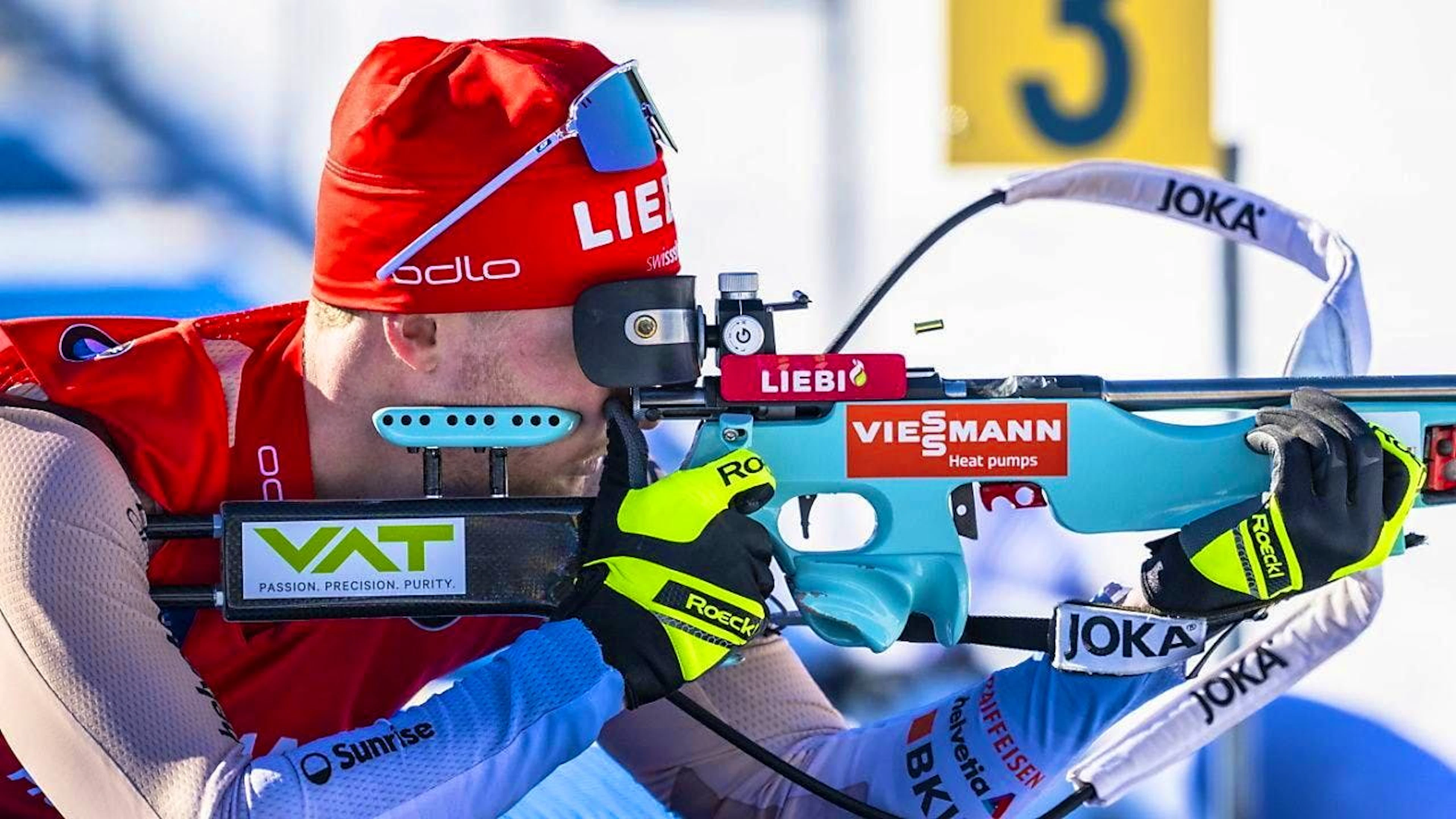 Perfect in the shooting range, too slow on the track: Sebastian Stalder finishes 13th in the sprint at the home World Championships in Lenzerheide.