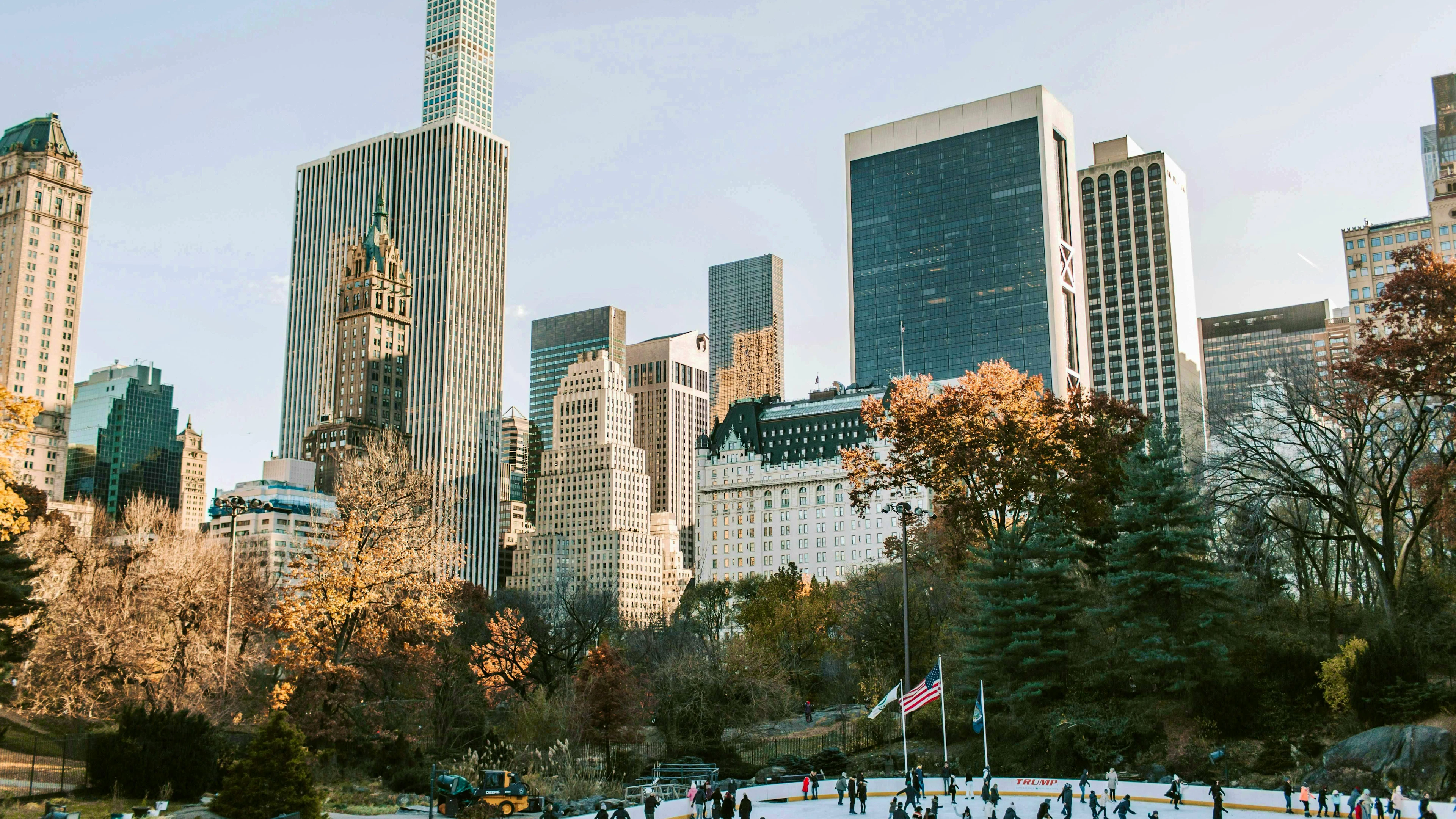 Ice skating in the urban jungle? New York has numerous ice rinks in winter