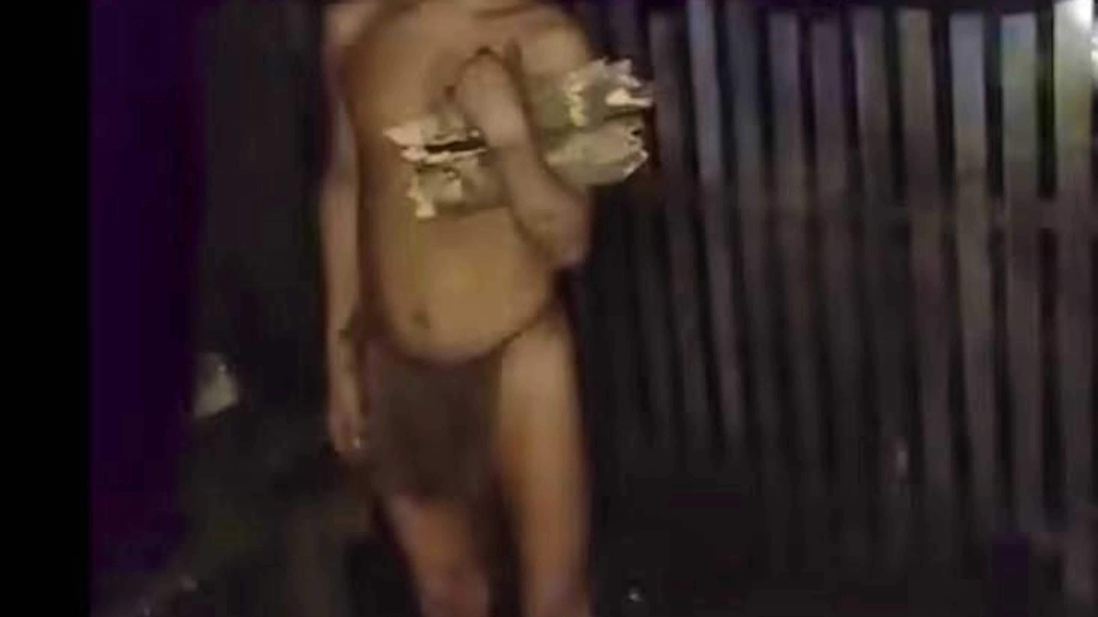 A young man from an isolated indigenous tribe visited a Brazilian village on Wednesday.