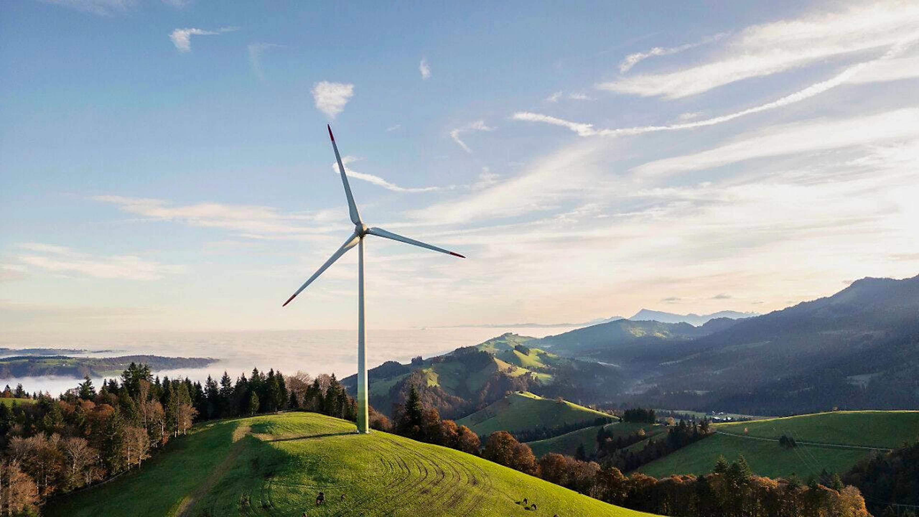 Für die Stromversorgung hat die Windenergie trotz der Rekordproduktion im vergangenen Jahr nach wie vor nur eine marginale Bedeutung. (Archivbild)