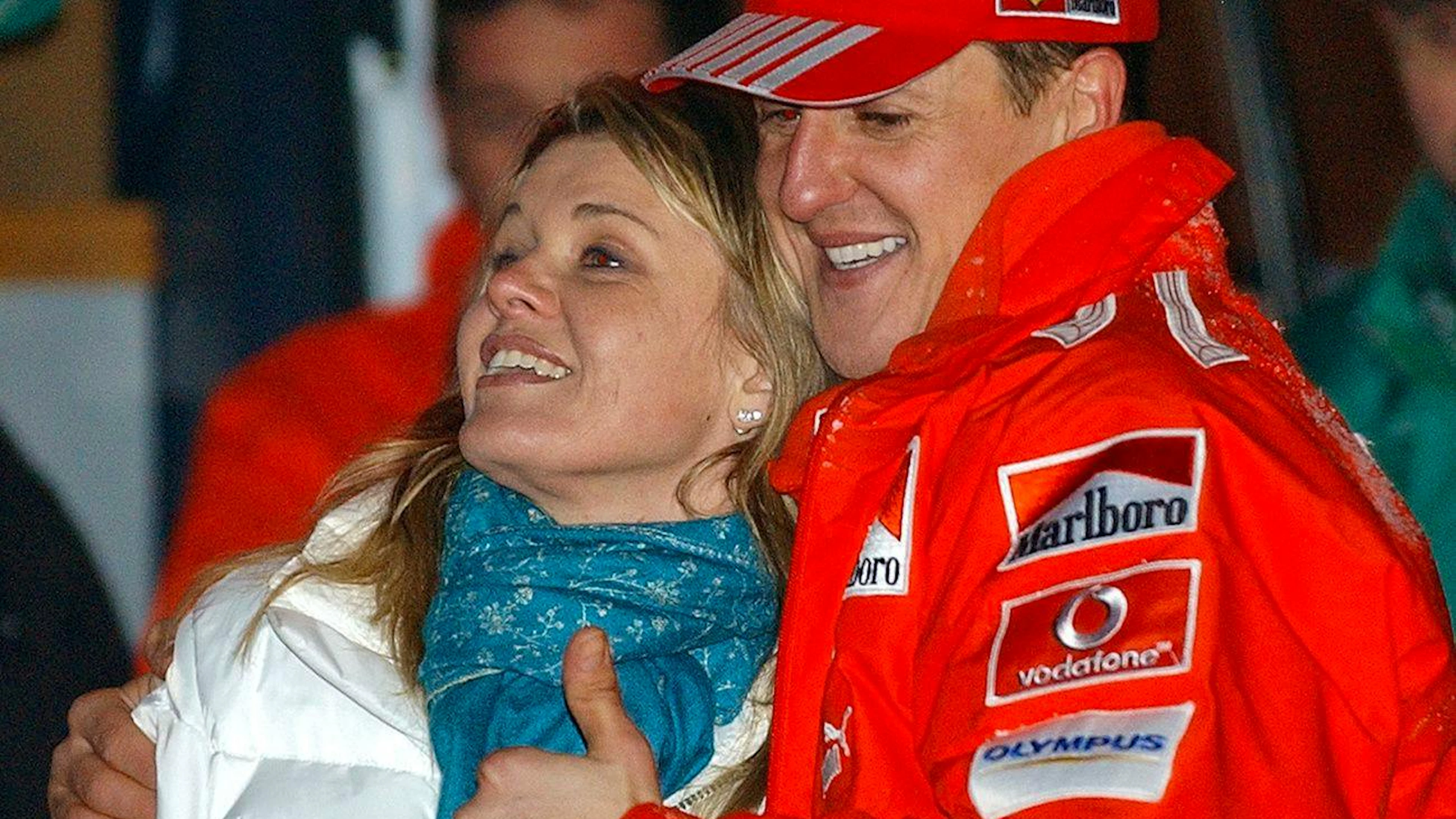 Corinna e Michael Schumacher in una foto del 2005.