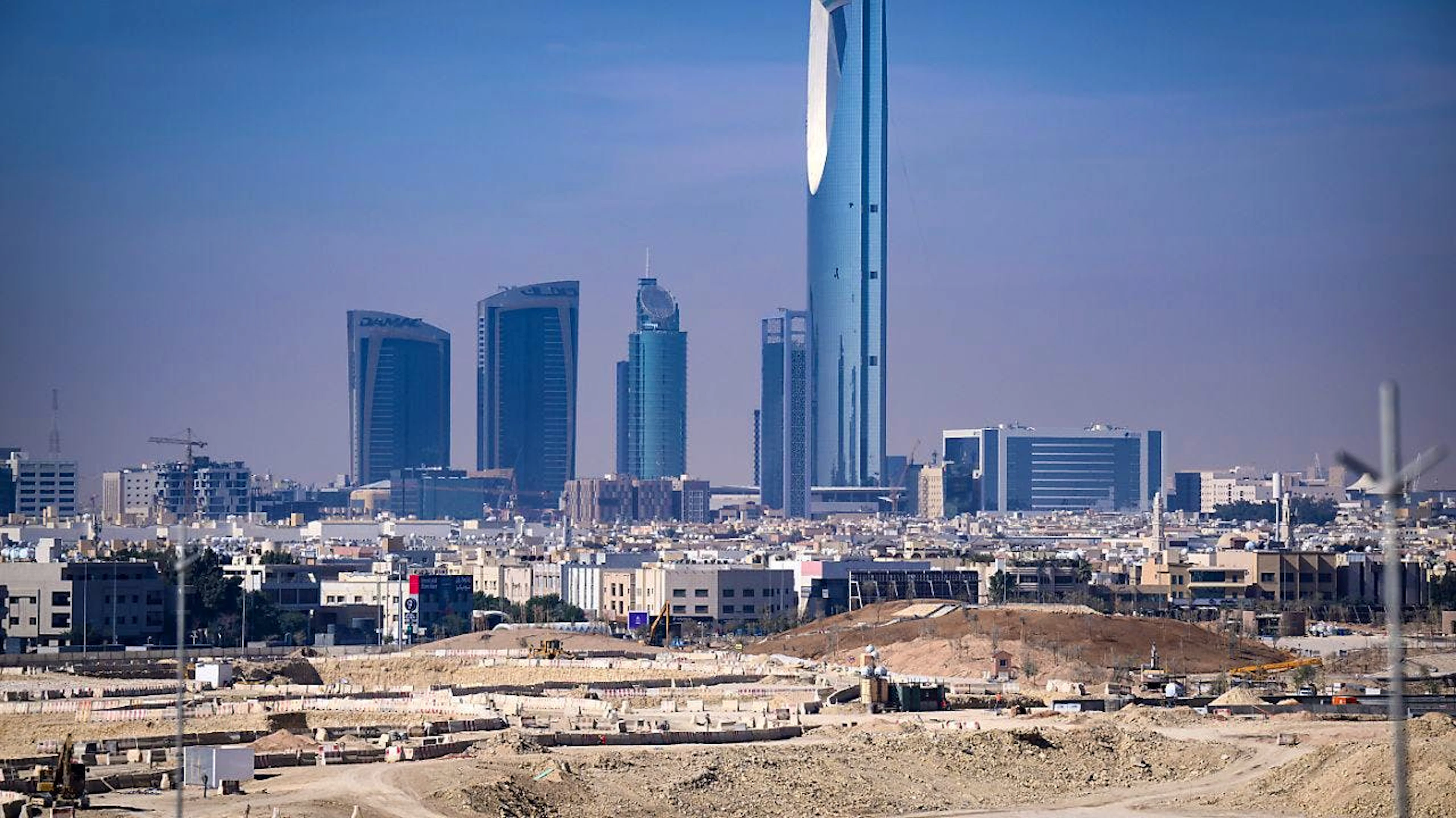 ARCHIV - Blick auf die Baustelle vom King Salman Park auf dem Gelände des ehemaligen Flughafens von Riad. Foto: Bernd von Jutrczenka/dpa