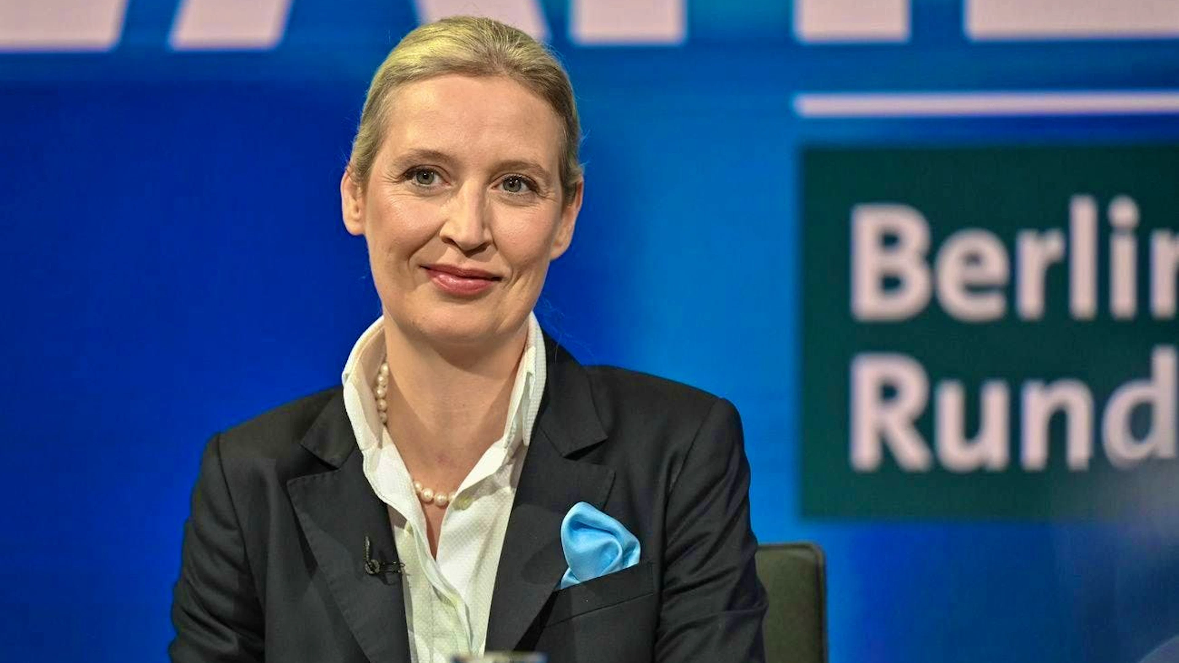 Alice Weidel on Sunday evening.