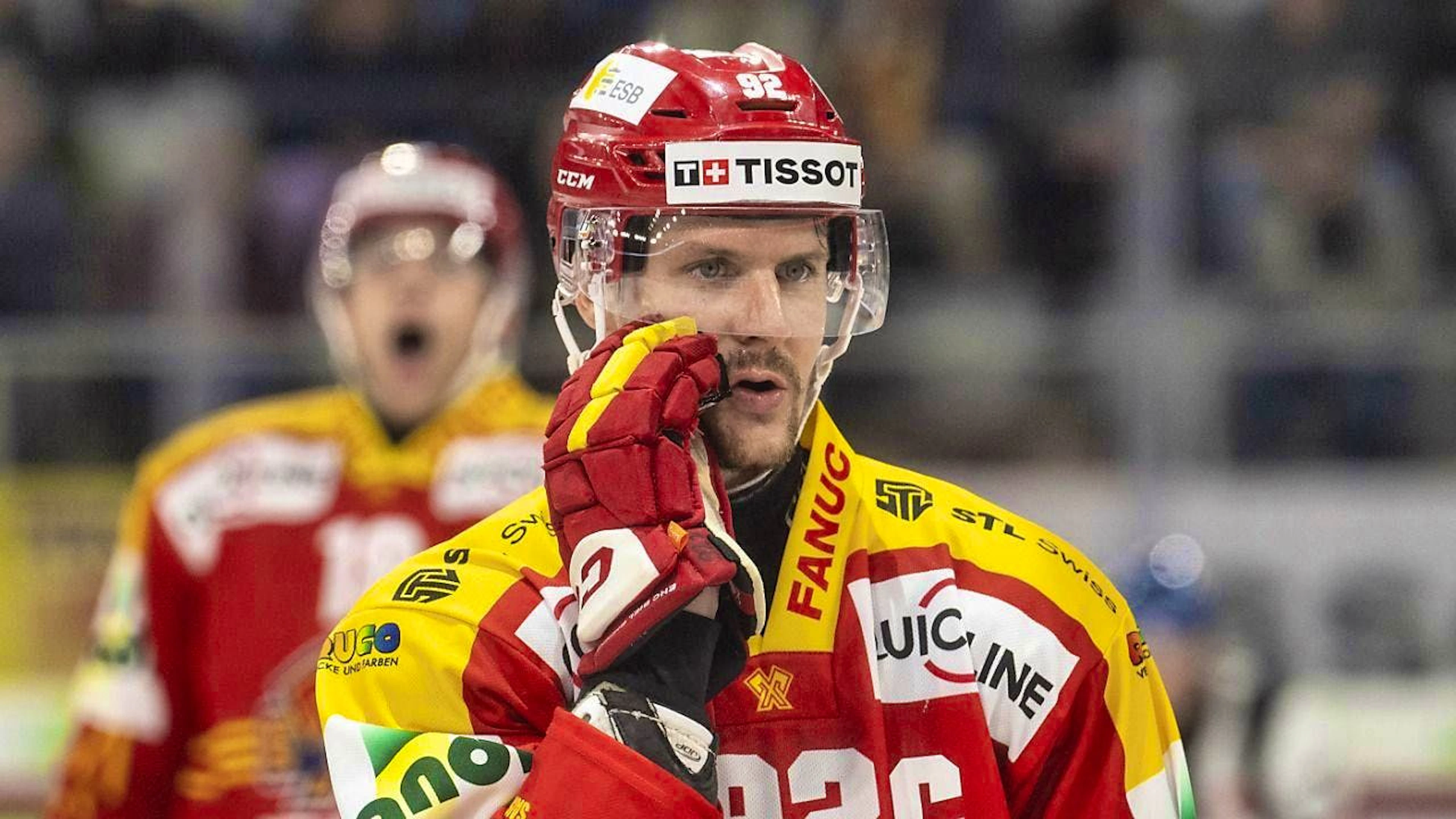 Biel's captain Gaëtan Haas only appeared in five games this season due to a concussion