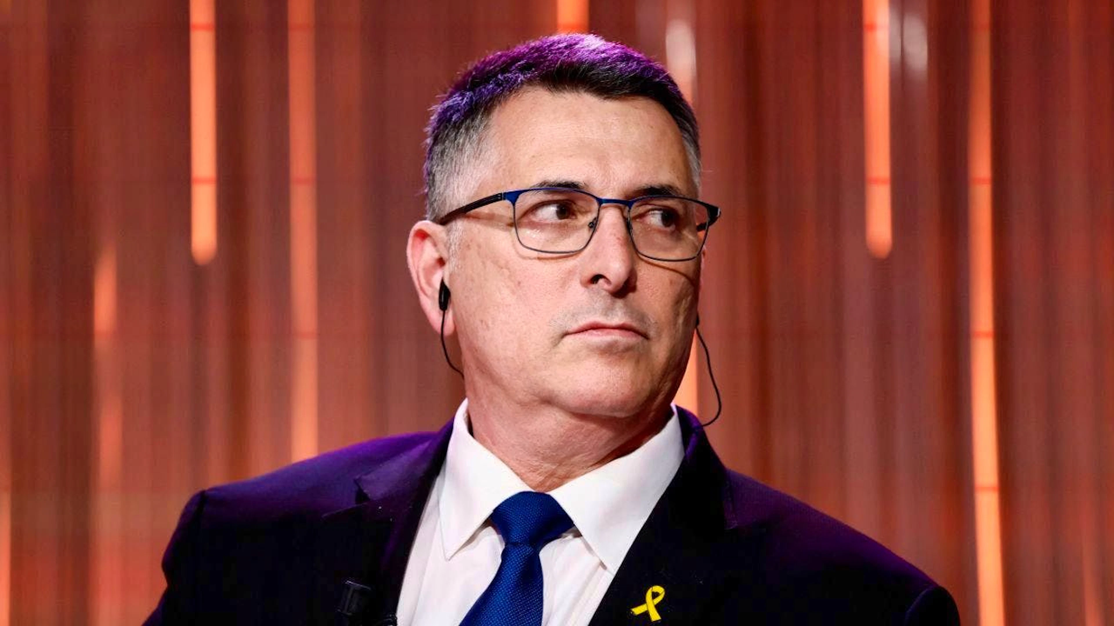ARCHIVE - Israeli Foreign Minister Gideon Saar takes part in the Italian television program Cinque Minuti. Photo: Cecilia Fabiano/LaPresse via ZUMA Press/dpa