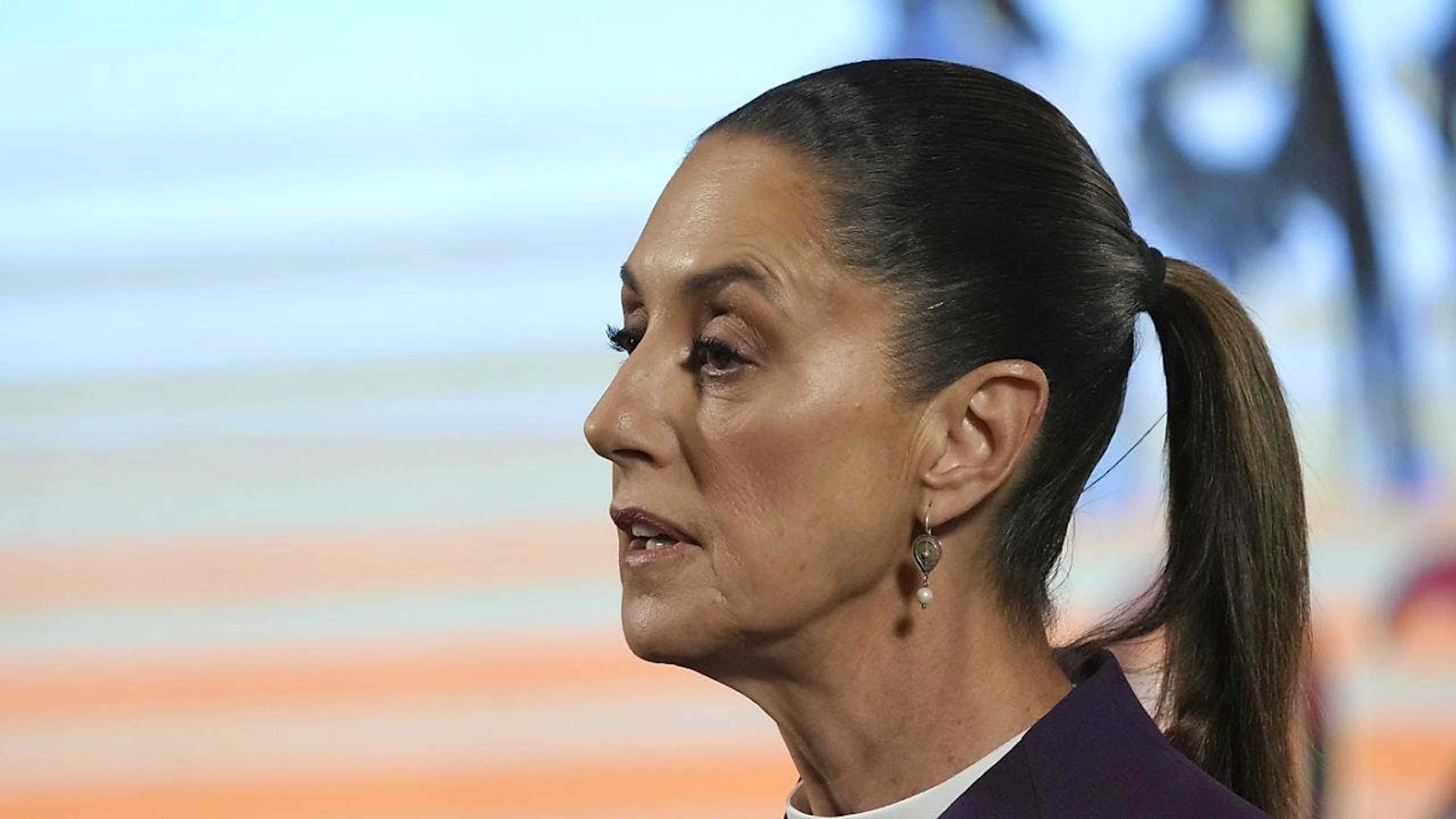 Mexikos Präsidentin Claudia Sheinbaum kündigt eine Reaktion auf die neuen US-Importzölle an. (Archivbild)