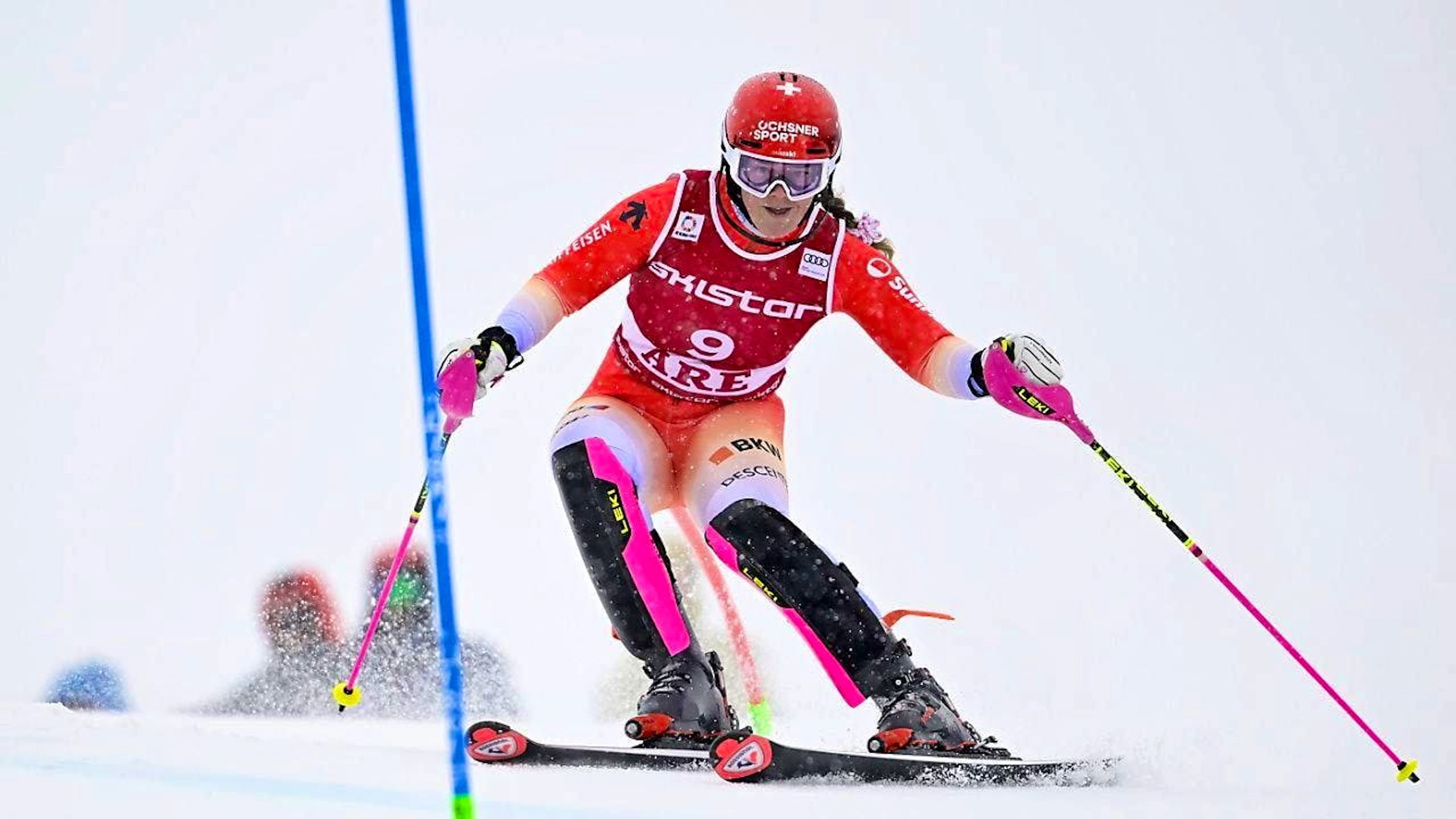 Mélanie Meillard has her sights set on the podium. In fifth place, the Swiss racer is just nine hundredths behind third place