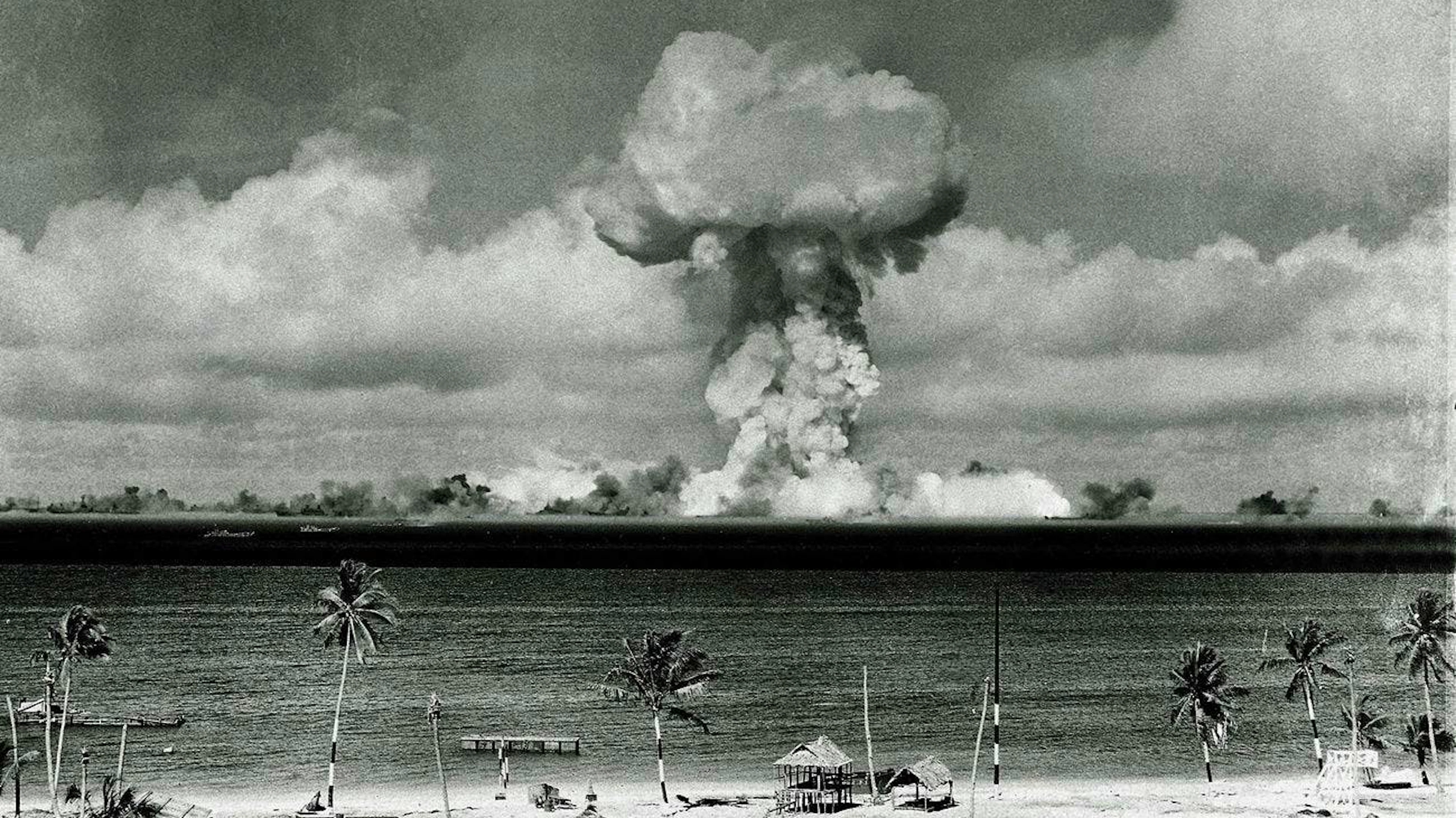Das Bikini-Atoll, das zu den abgelegenen Marshallinseln gehört, wurde von den USA von 1946 bis 1958 für Atombombentests benutzt.