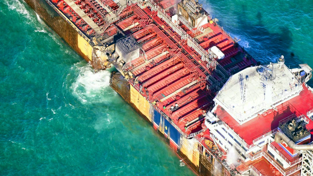 Captain arrested after ship collision in the North Sea