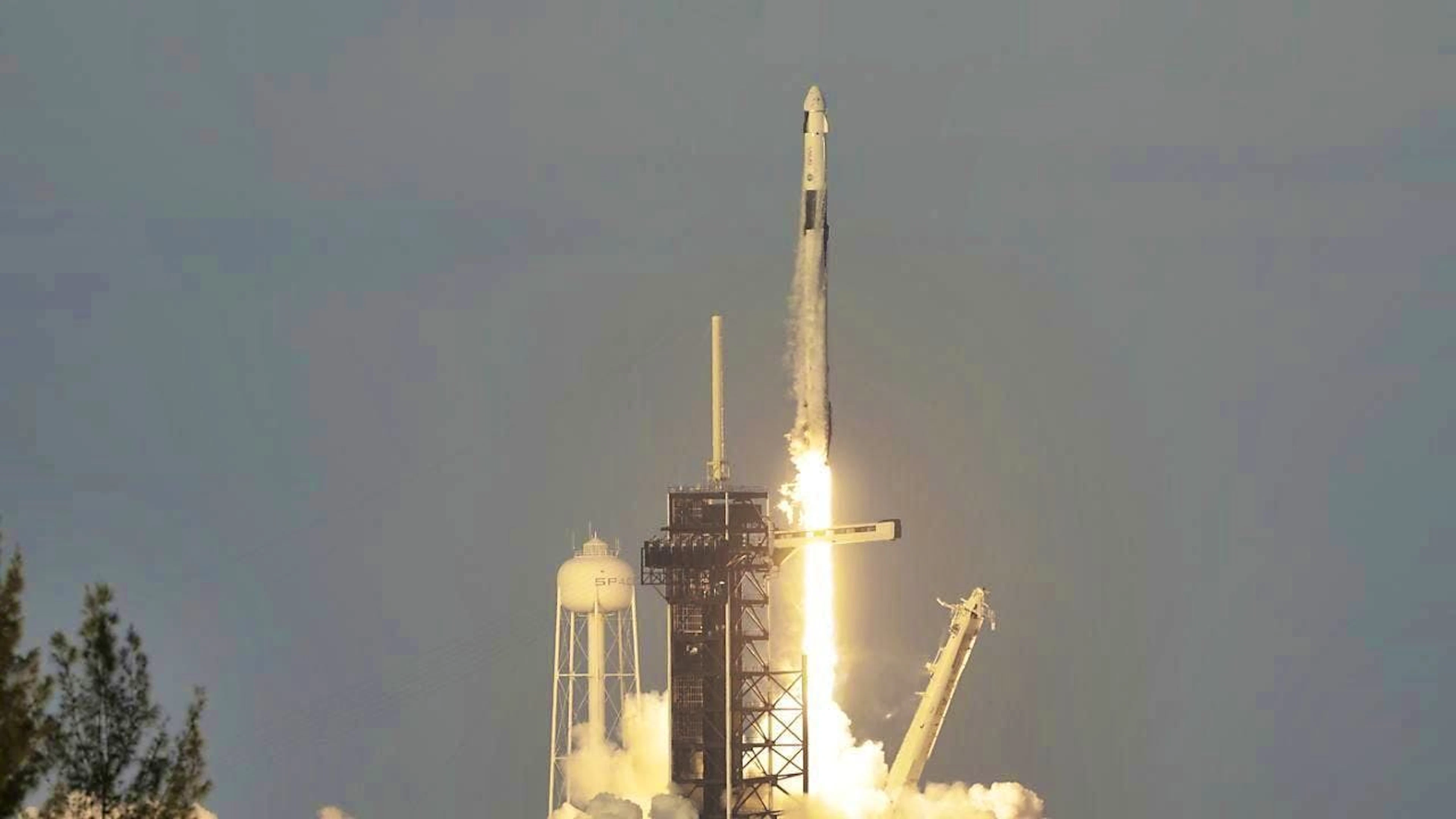 The Falcon 9 rocket launches with "Crew 10" on board from the Cape Canaveral spaceport in the US state of Florida.