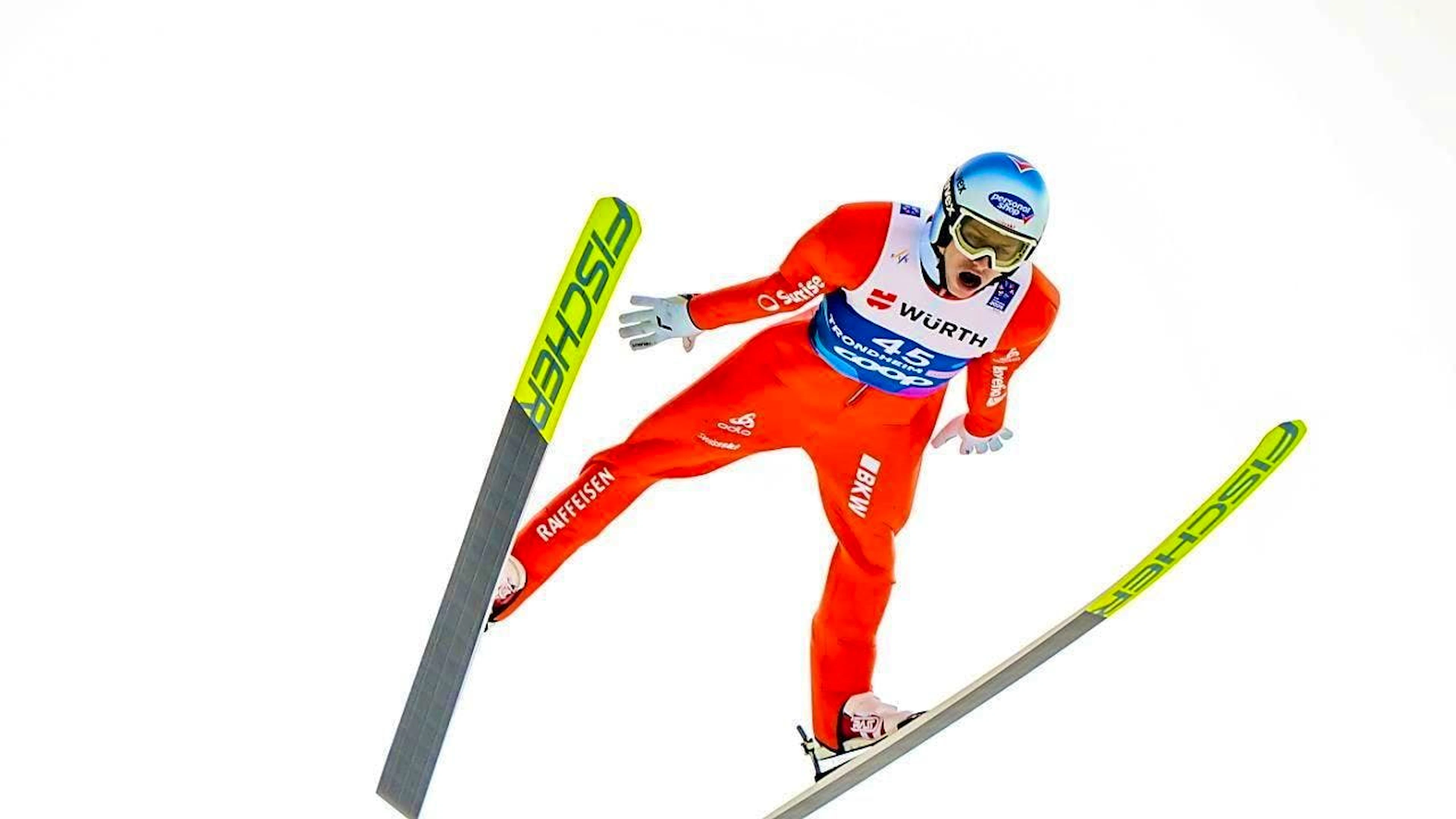 Gregor Deschwanden flies to 7th place twice in Vikersund