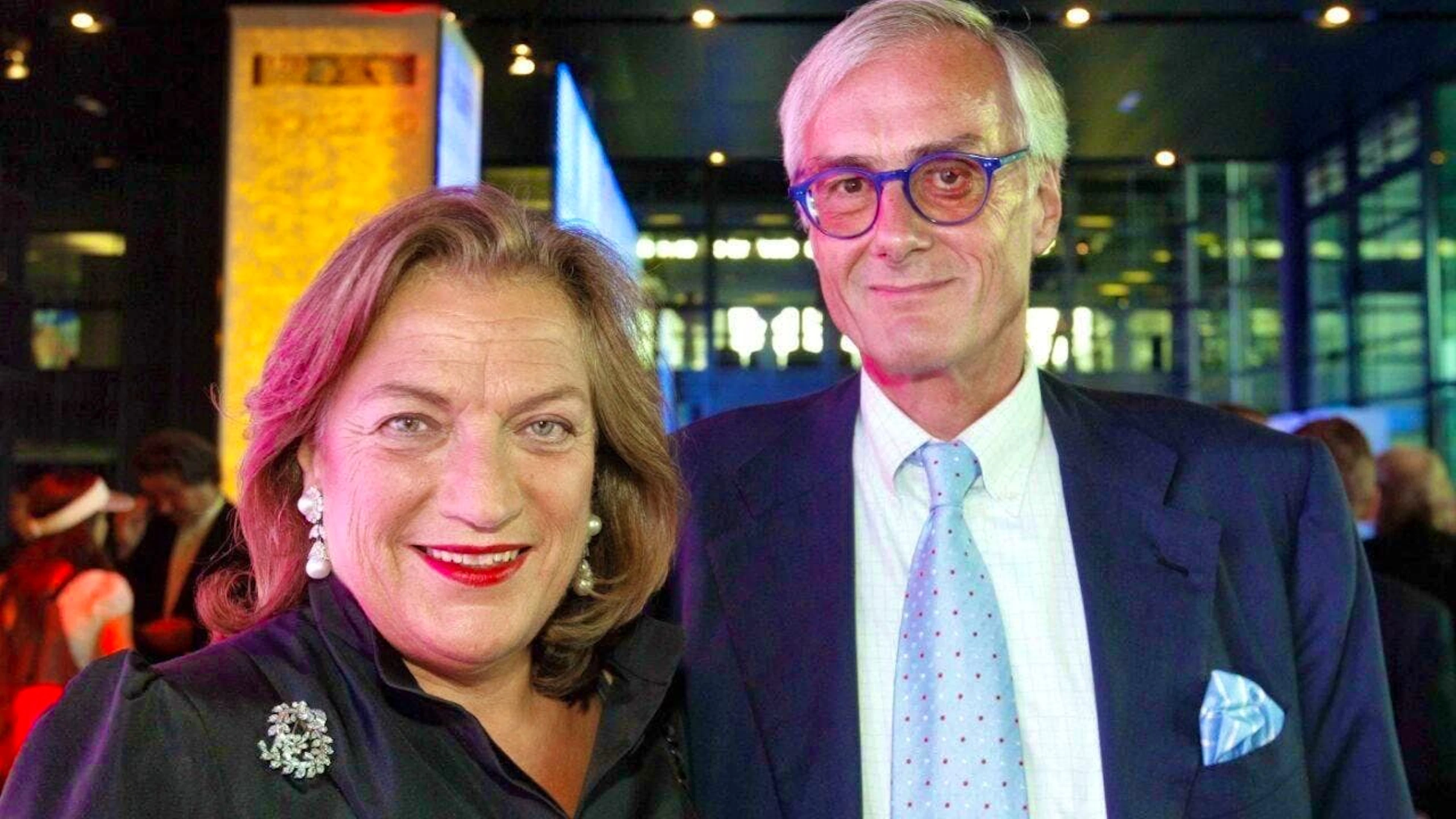 Ellen Ringier with her husband Michael at the official anniversary celebrations for 175 years of Ringier in 2008 at the KKL Lucerne (archive photo).