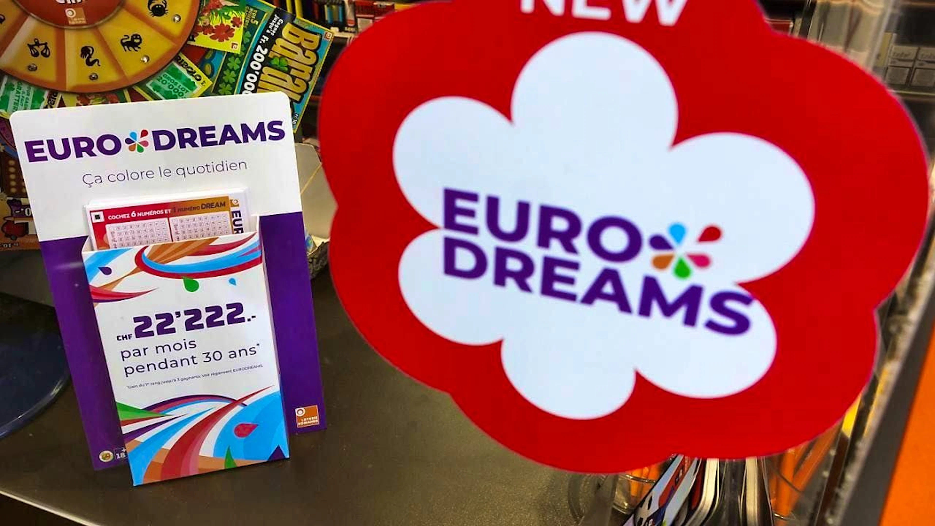 Eurodreams tickets in a kiosk near Lausanne. (symbolic image)