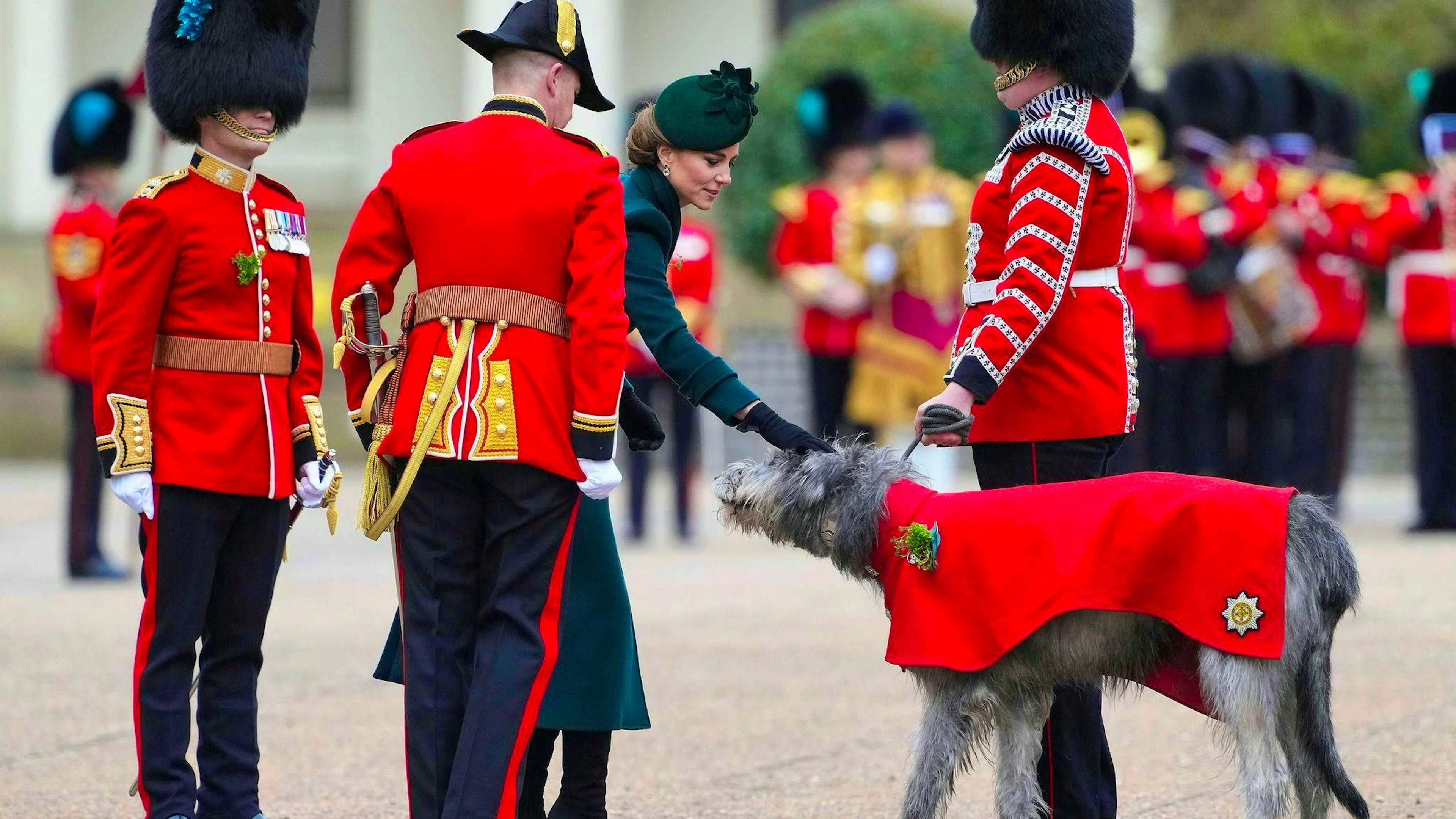 Kate has been Colonel of the Irish Guards since 2023. She took over the role from her husband, Prince William.