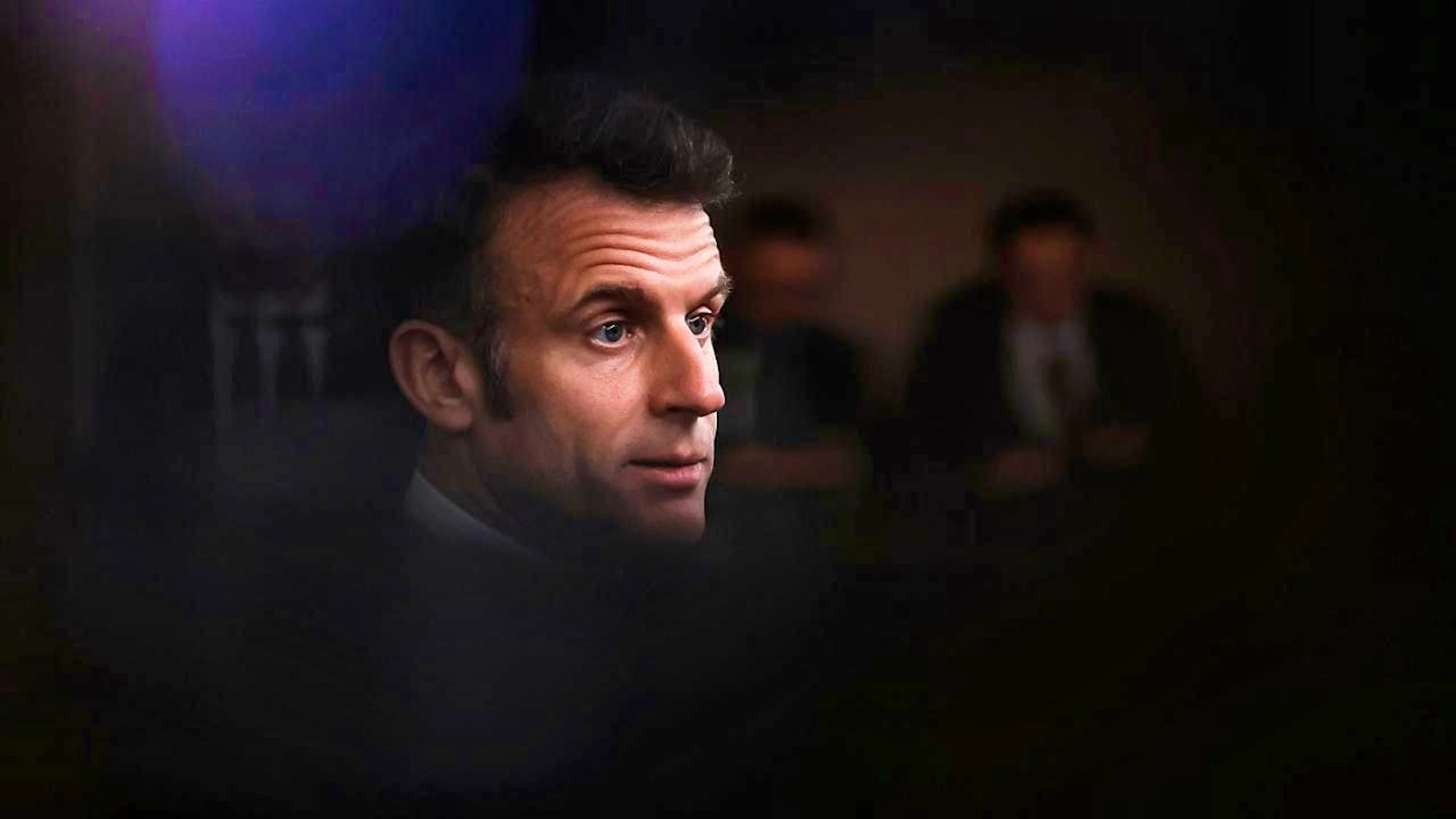 dpatopbilder - French President Emmanuel Macron speaks during a press conference at the end of an EU summit. Photo: Geert Vanden Wijngaert/AP/dpa