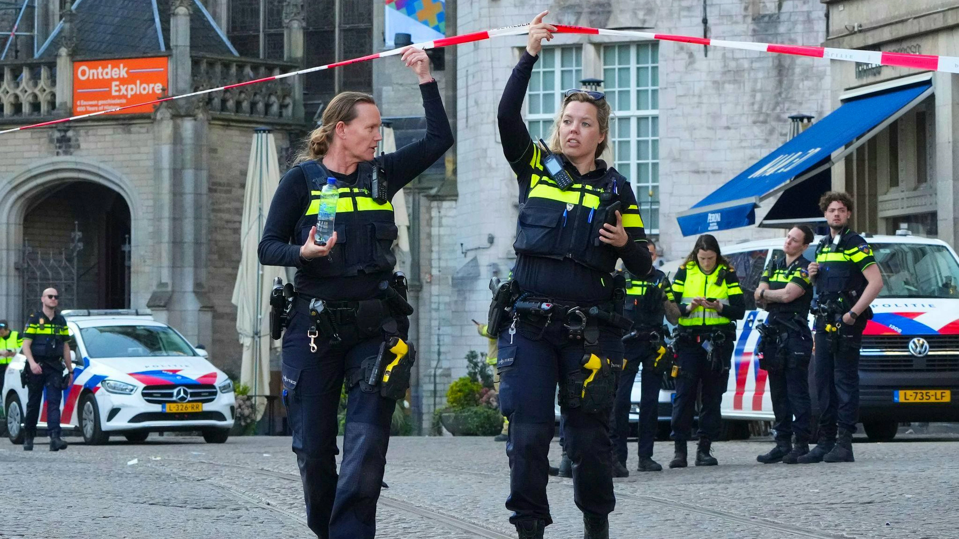 Die Polizei war mit vielen Kräften im Einsatz.