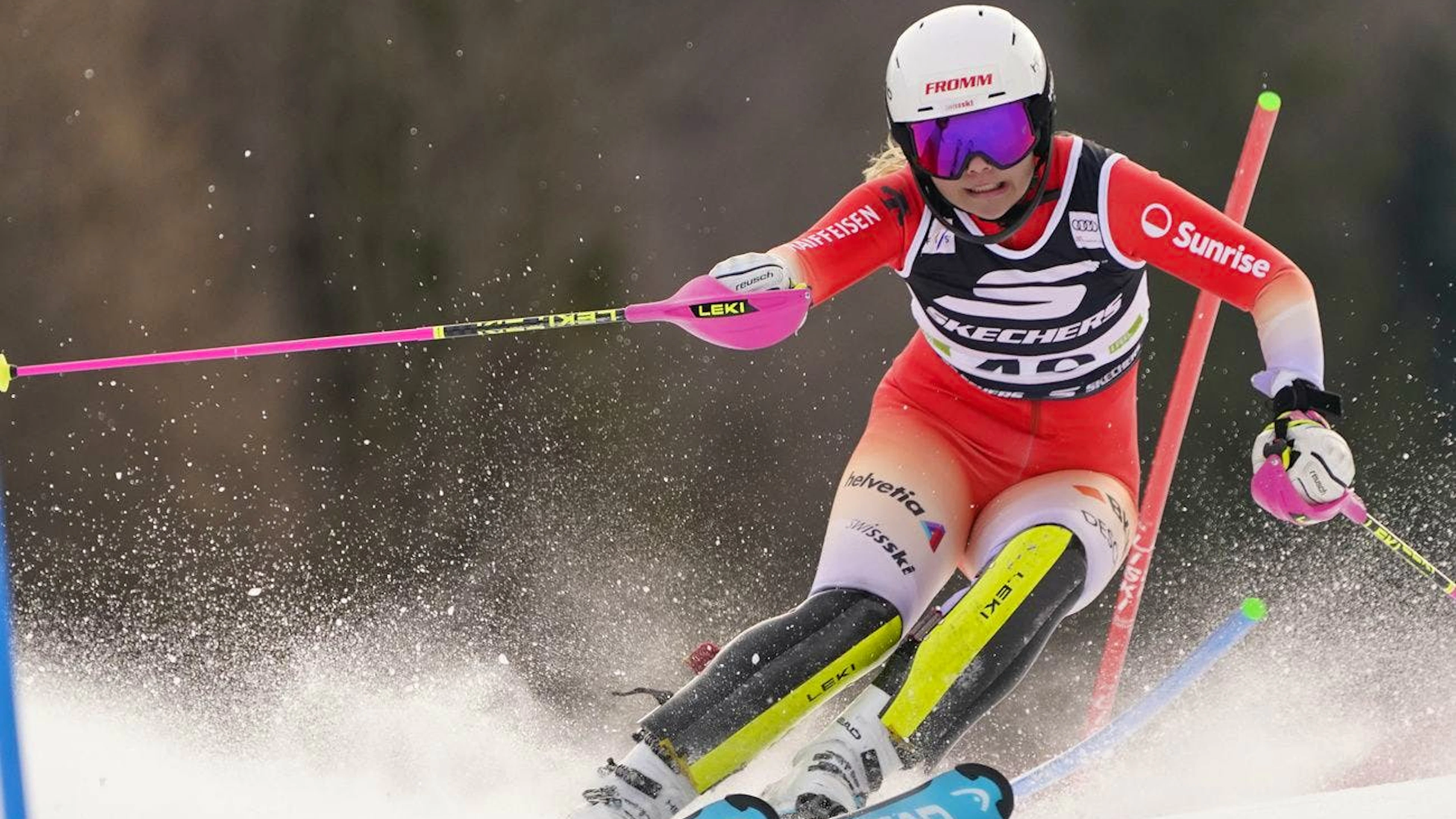 In Kranjska Gora fährt Janine Mächler im Weltcup auf Rang 21 – ihr bisher bestes Resultat.