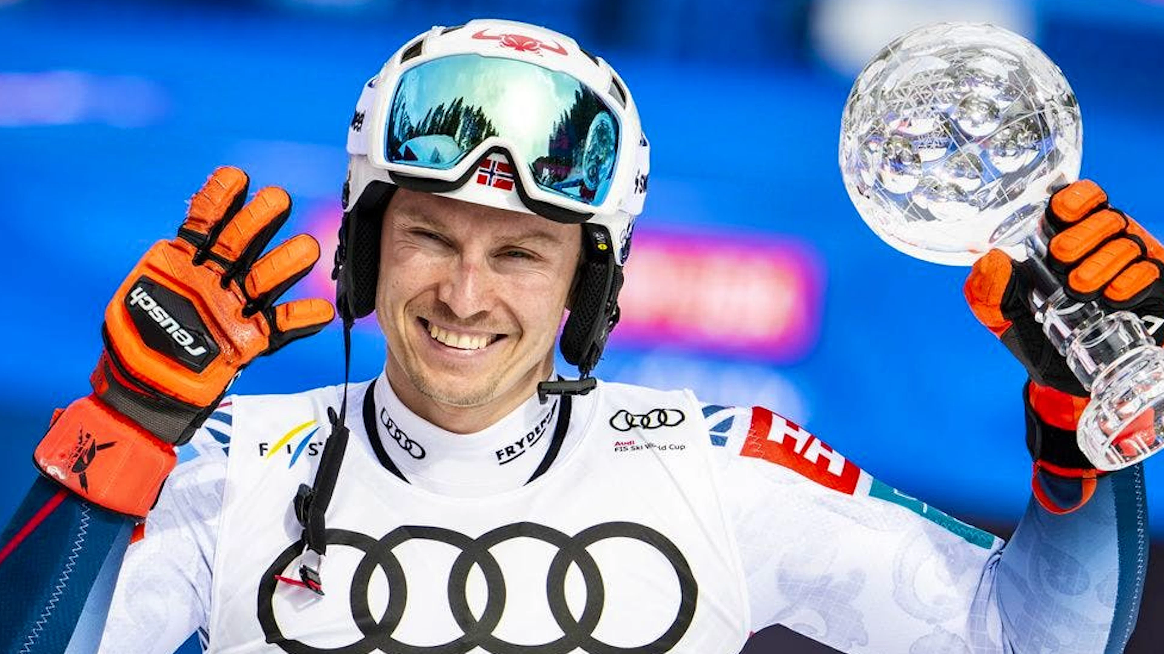 Henrik Kristoffersen gewinnt zum vierten Mal die Disziplinenwertung im Slalom.