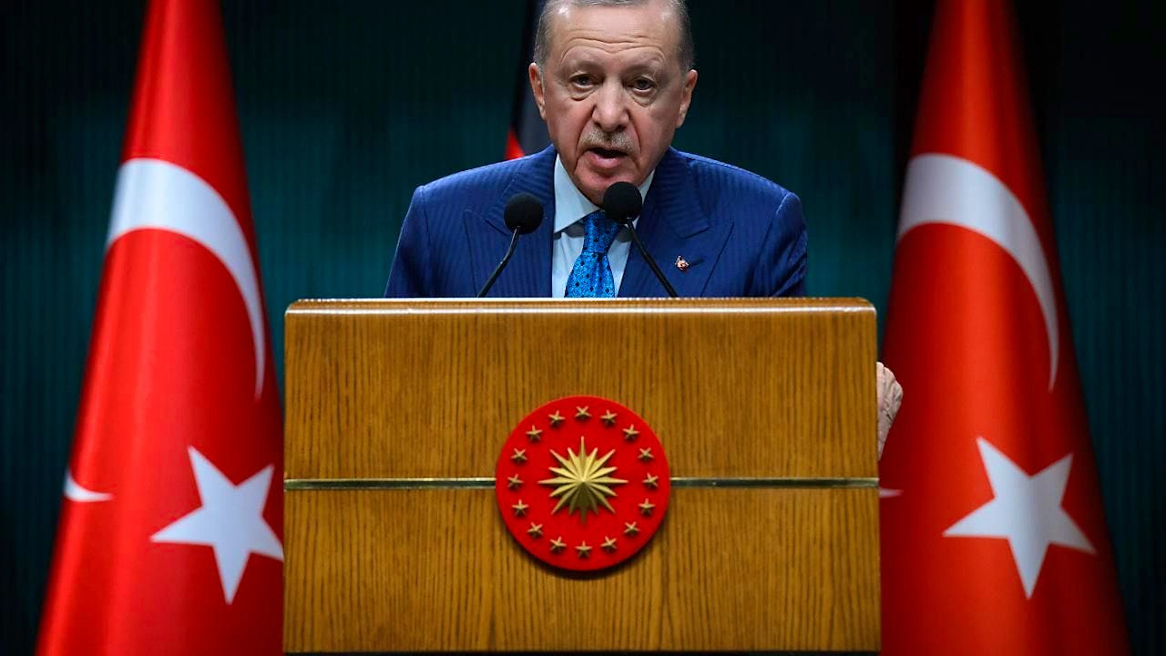 ARCHIV - Der türkische Präsident Recep Tayyip Erdogan. Foto: Bernd von Jutrczenka/dpa/Archivbild