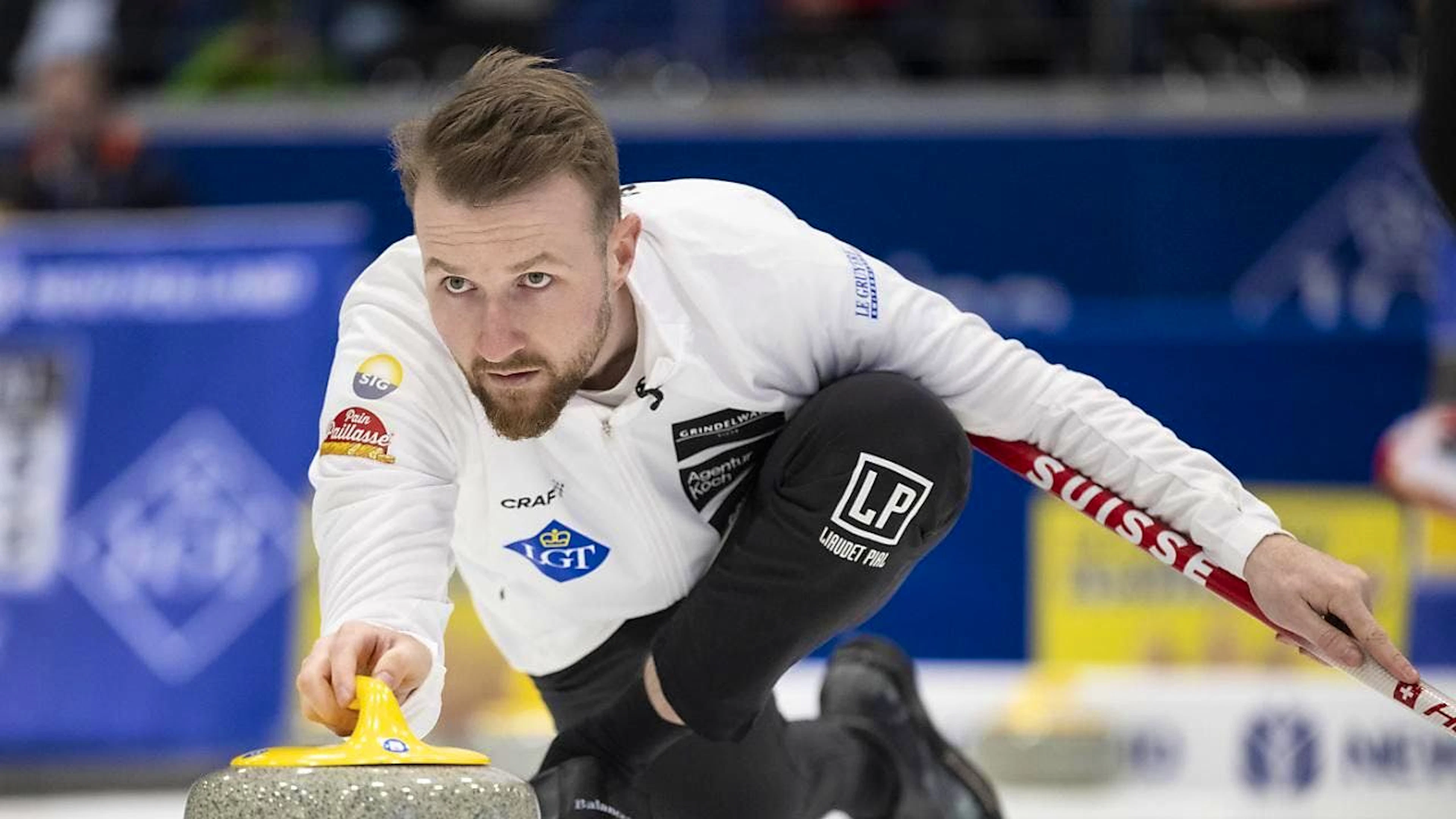 Skip Yannick Schwaller und sein Team müssen sich den USA geschlagen geben