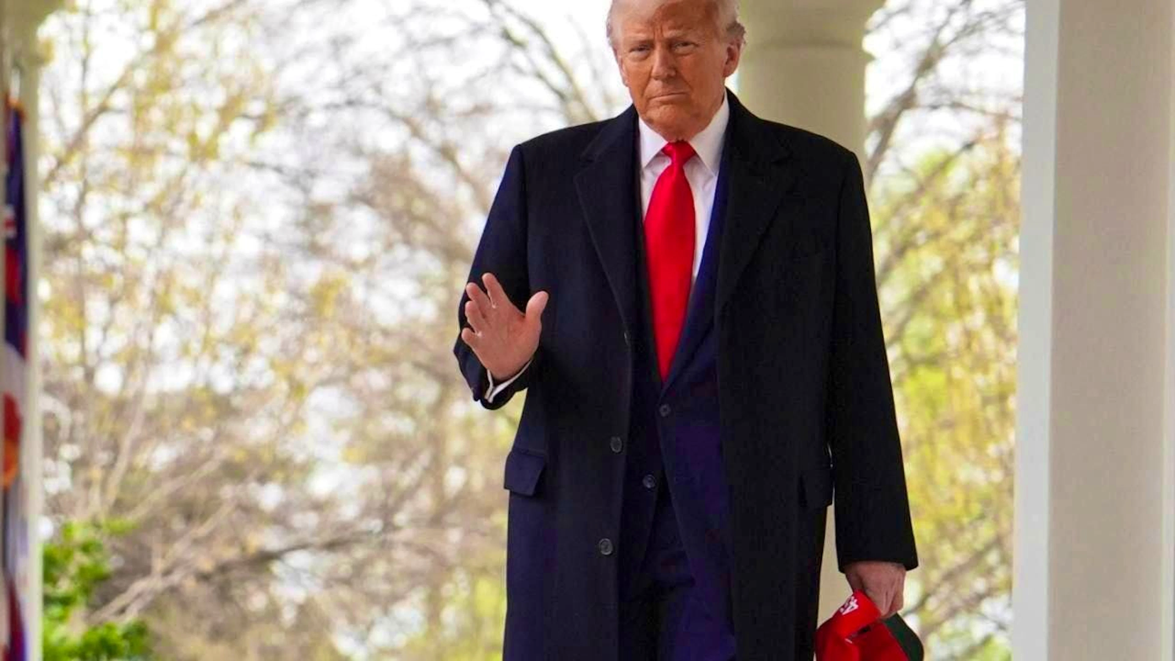 US President Donald Trump arrives at an event to announce new tariffs in the Rose Garden of the White House. Photo: Evan Vucci/AP/dpa