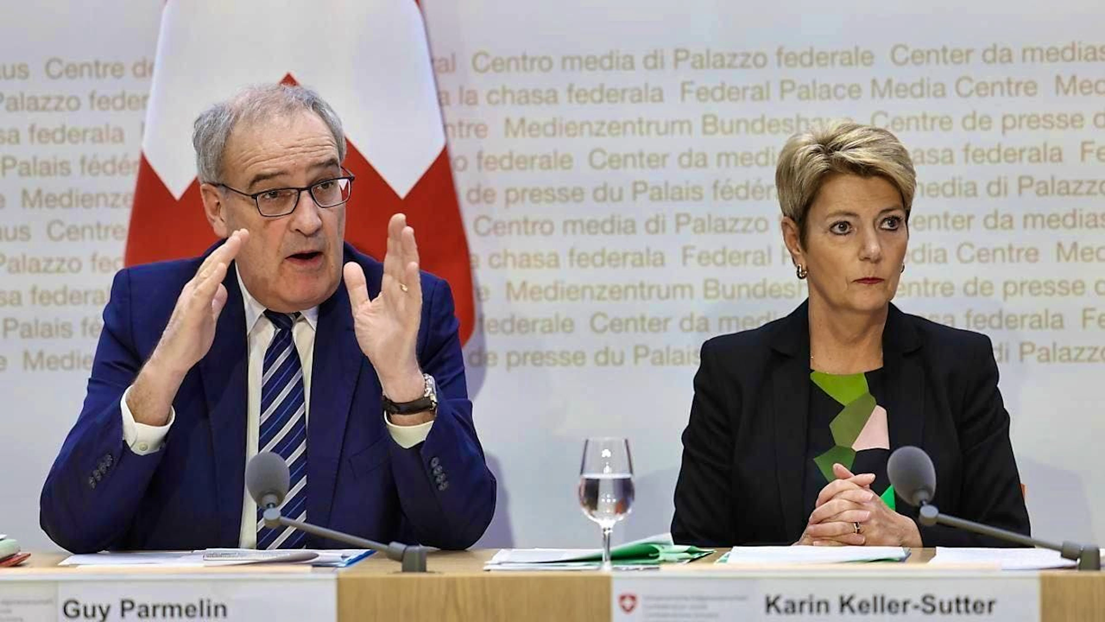 They are in demand: Guy Parmelin and Karin Keller-Sutter.