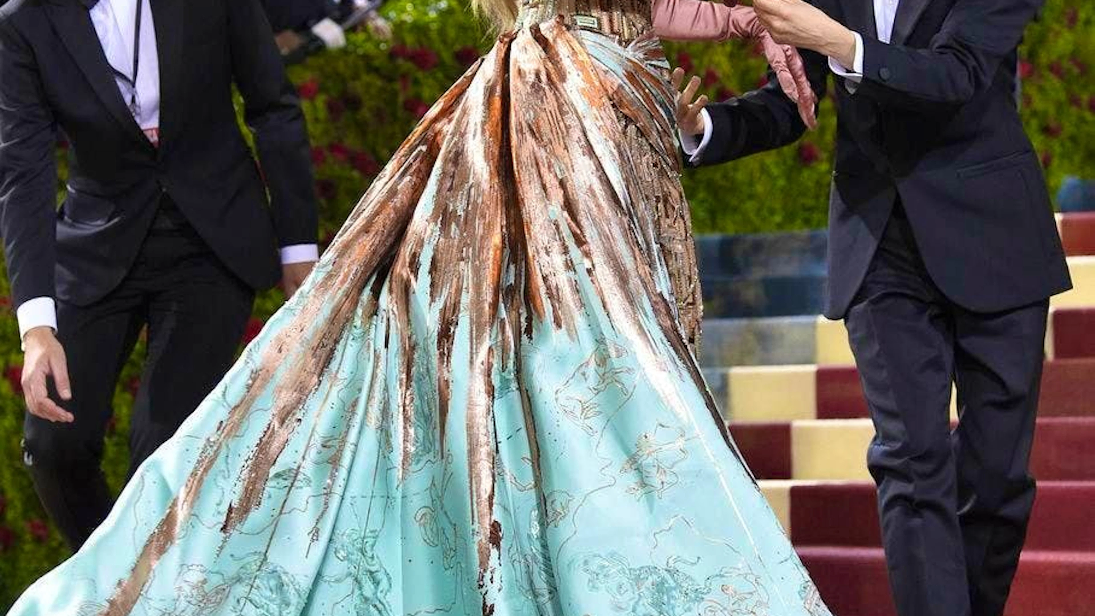 The colors were inspired by the patina of the Statue of Liberty.