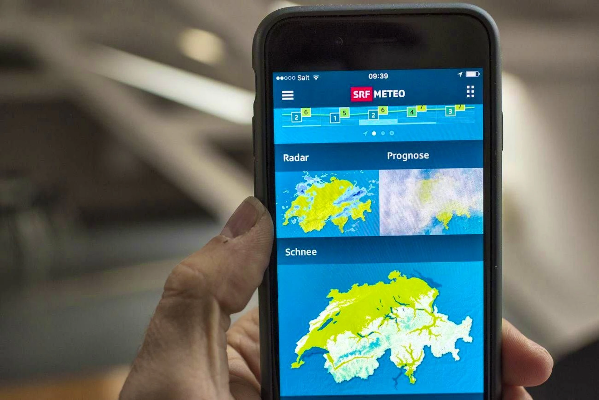 When it comes to the Swiss weather, it's worth taking a look at a Swiss weather app.