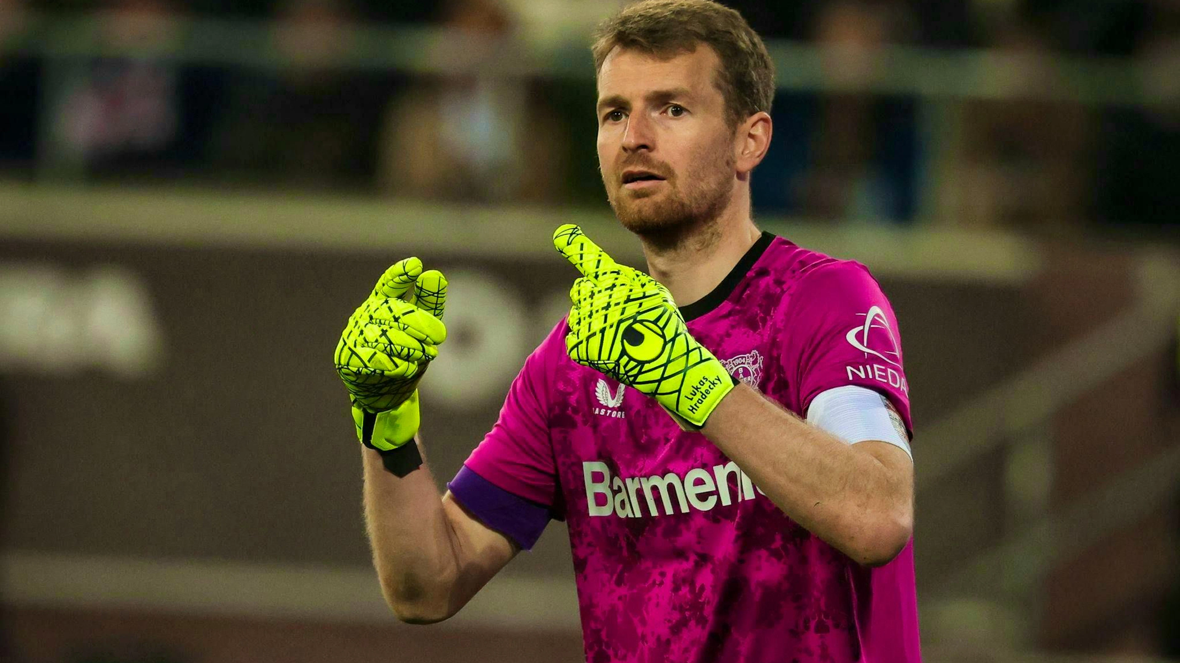 Annoyed by too many draws this season: Leverkusen captain Lukas Hradecky. 