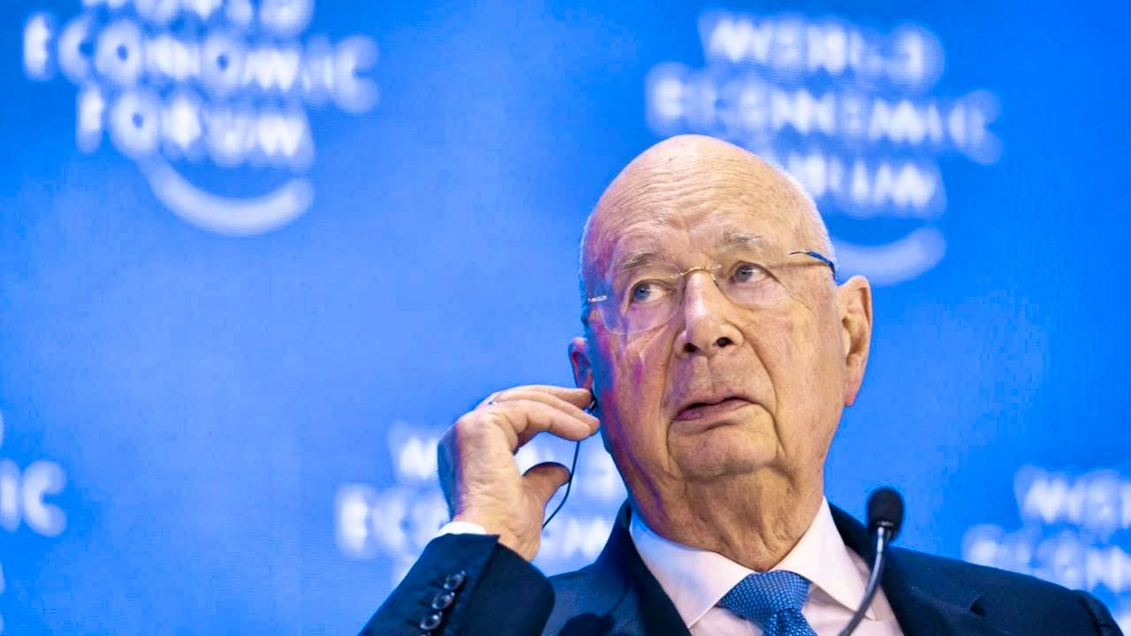 Klaus Schwab in January during this year's WEF. (archive picture)