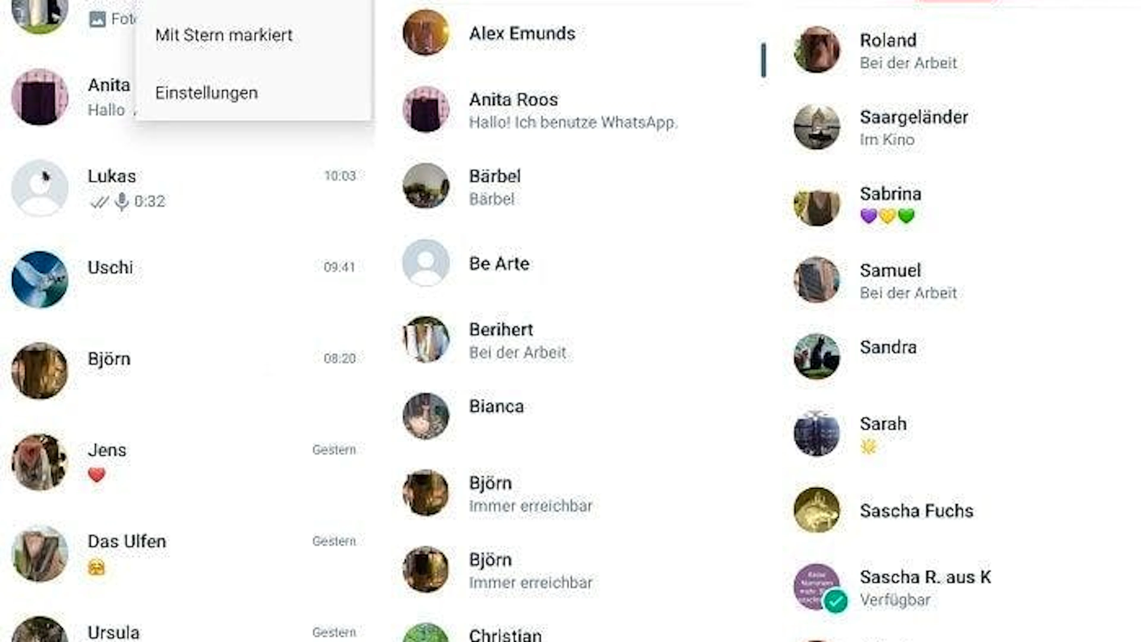 Mithilfe der Broadcast-Funktion findest du heraus, wer deine Nummer hat.