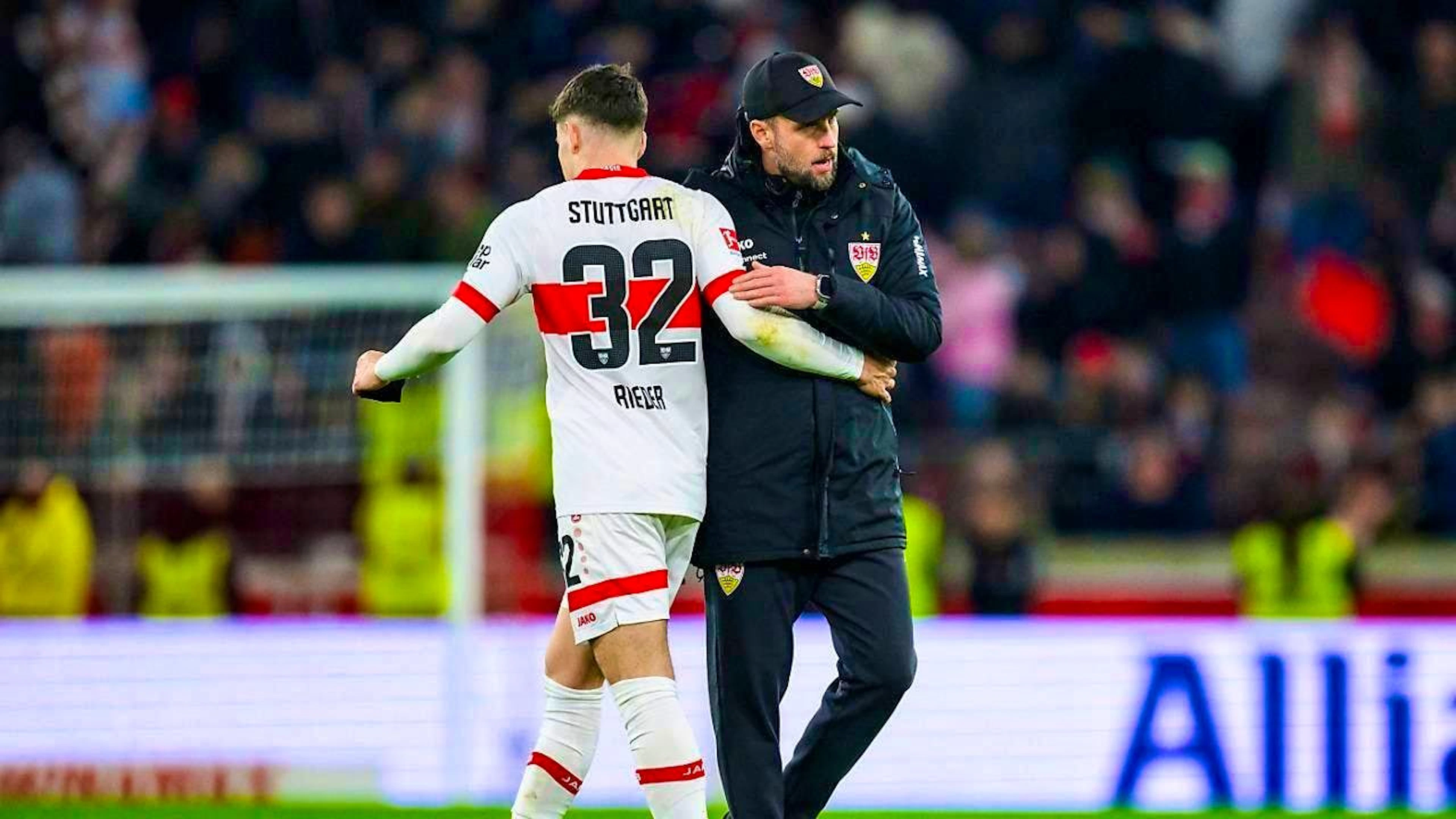 Fabian Rieder and coach Sebastian Hoeness are disappointing with Stuttgart in the Bundesliga.