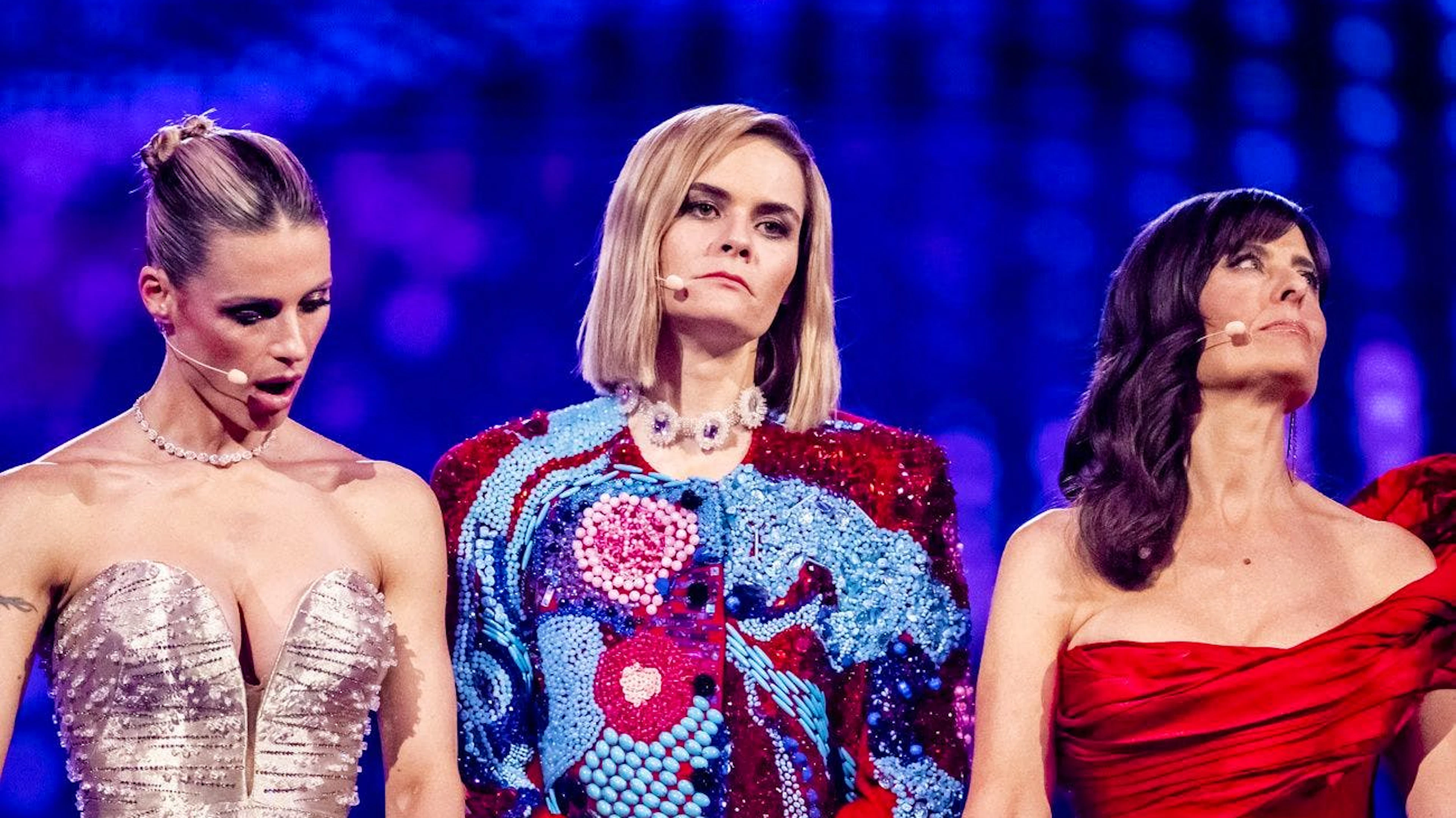 Dieses Trio hat den ESC gerockt: Michelle Hunziker, Hazel Brugger und Sandra Studer (von links nach rechts).