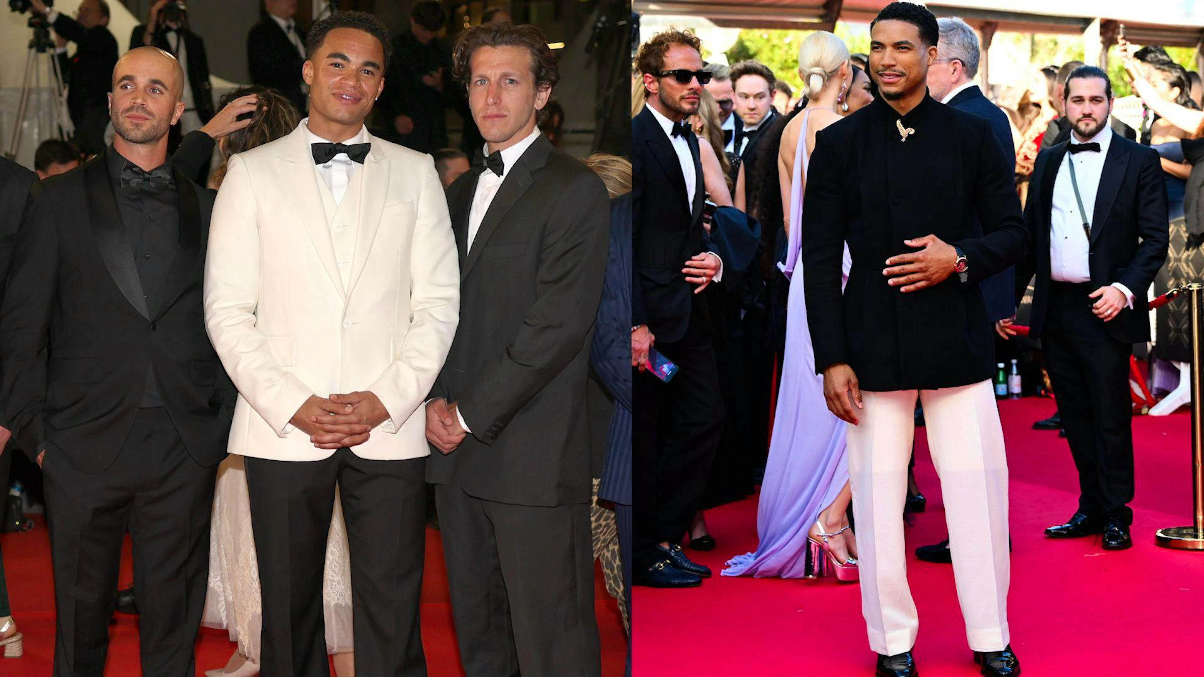 Greg Tarzan Davis (rechts) und Theo Christine (links) haben wohl einen Hosen-Tausch gemacht.