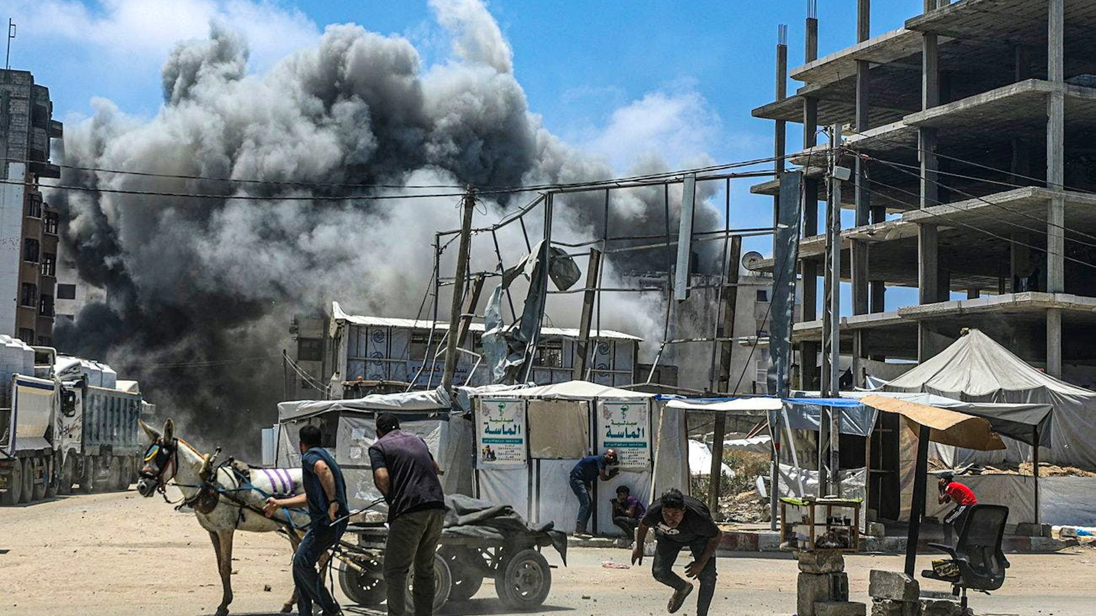Rompant une trêve de deux mois, Israël a repris son offensive à la mi-mars sur la bande de Gaza, et a intensifié ses opérations militaires le 17 mai, dans le but affiché d'anéantir le Hamas (archives).