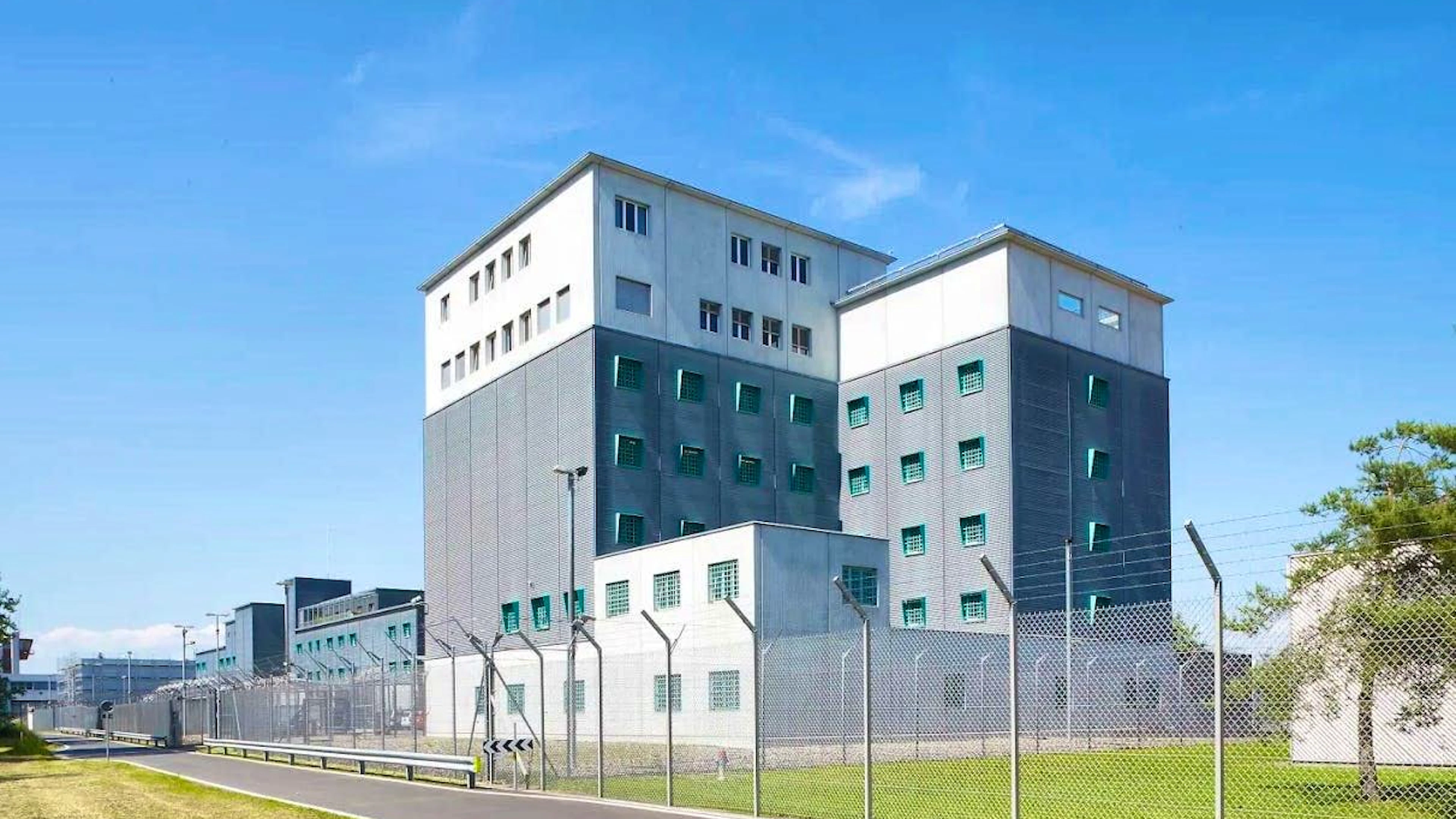People with a negative asylum decision are waiting to be deported at the Center for Administrative Detention under Aliens Law (ZAA) at the airport.
