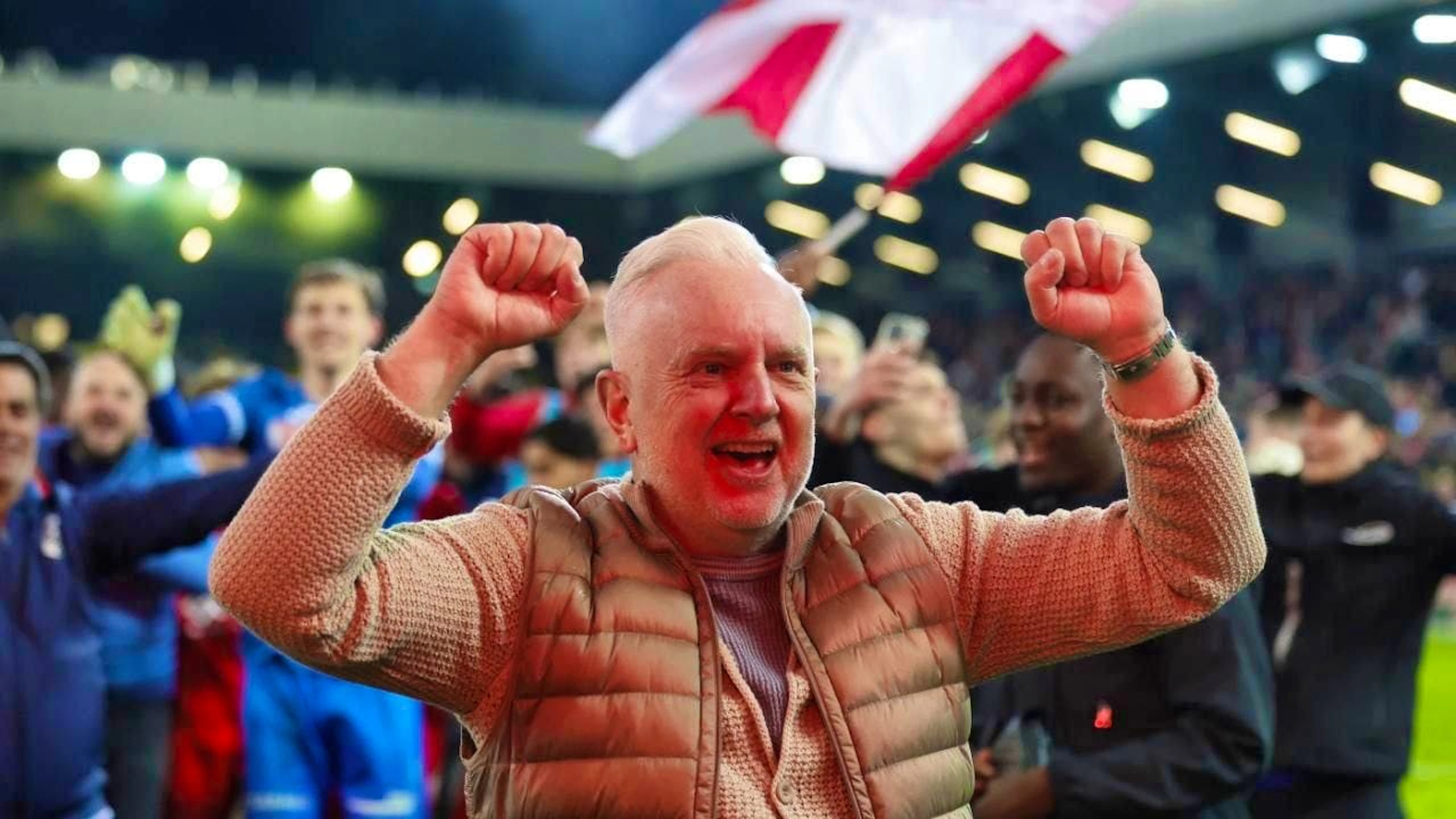 Dietmar Faes, the outgoing president of FC Biel, before the cup final against the great FC Basel