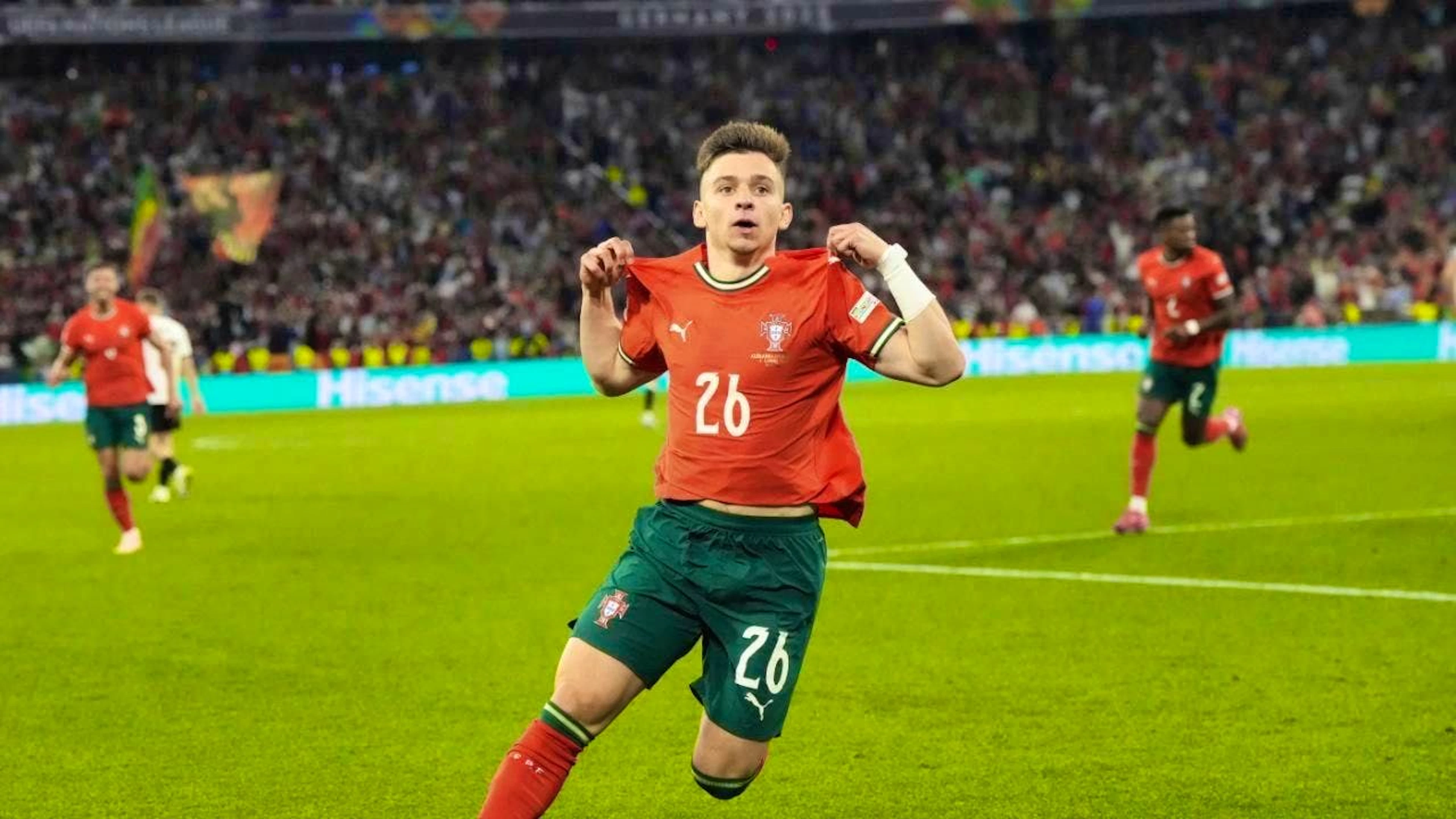 Francisco Conceição scored wonderfully to make it 1:1 against Germany