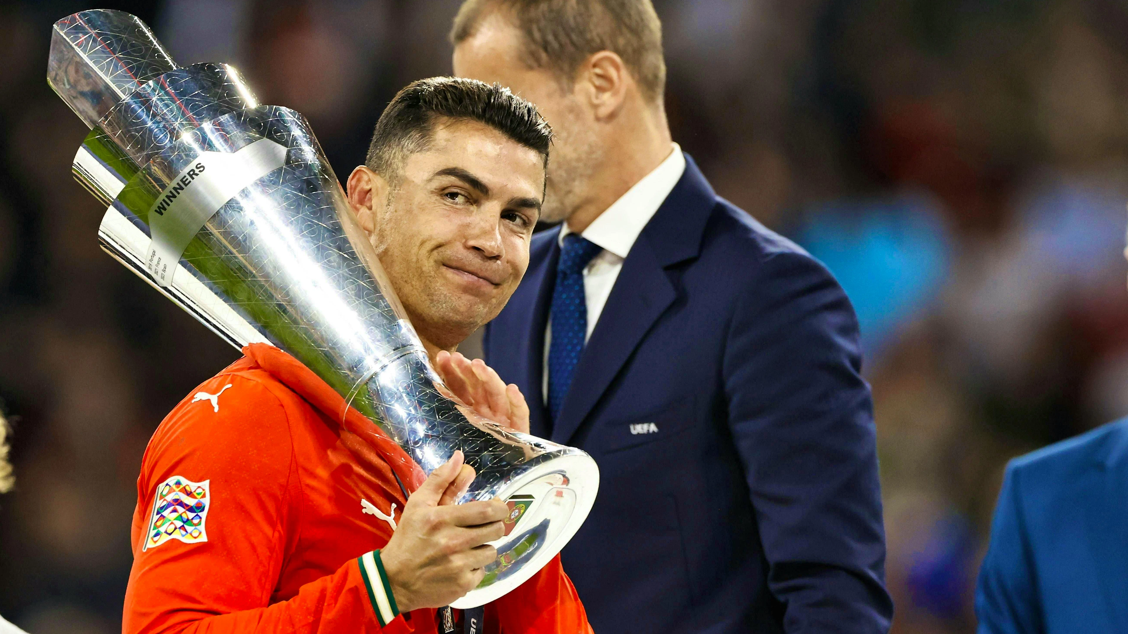 Cristiano Ronaldo wins the Nations League with Portugal for the second time.